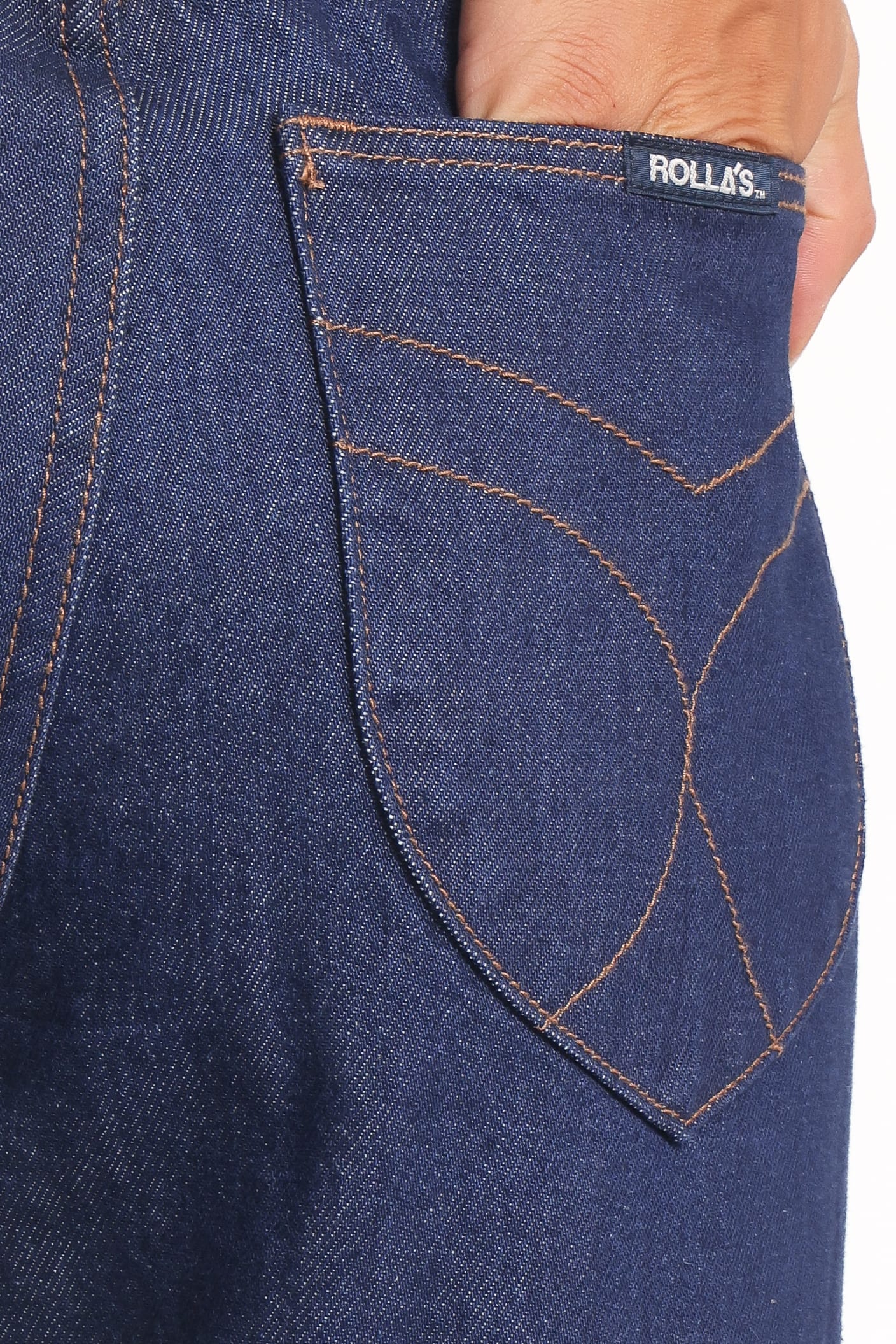 Rollas Relaxed Sailor Long Deco Jeans - Soho Blue - Image 6