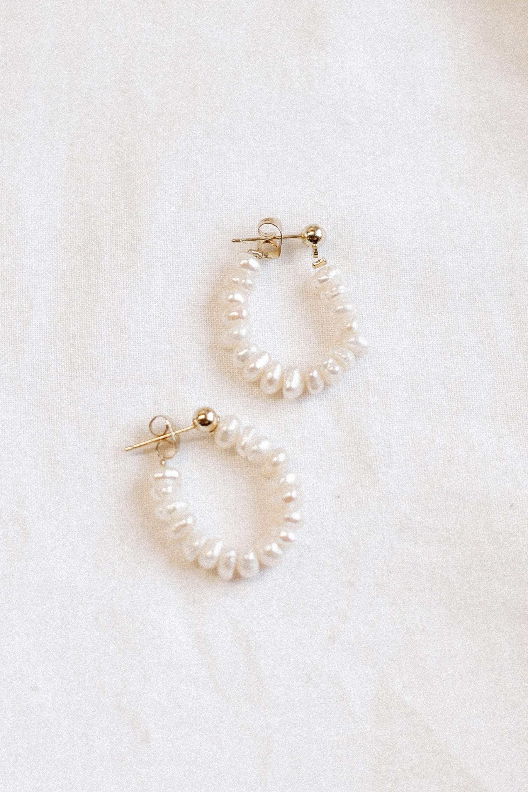 Romilia Earrings - Pearl - Image 7