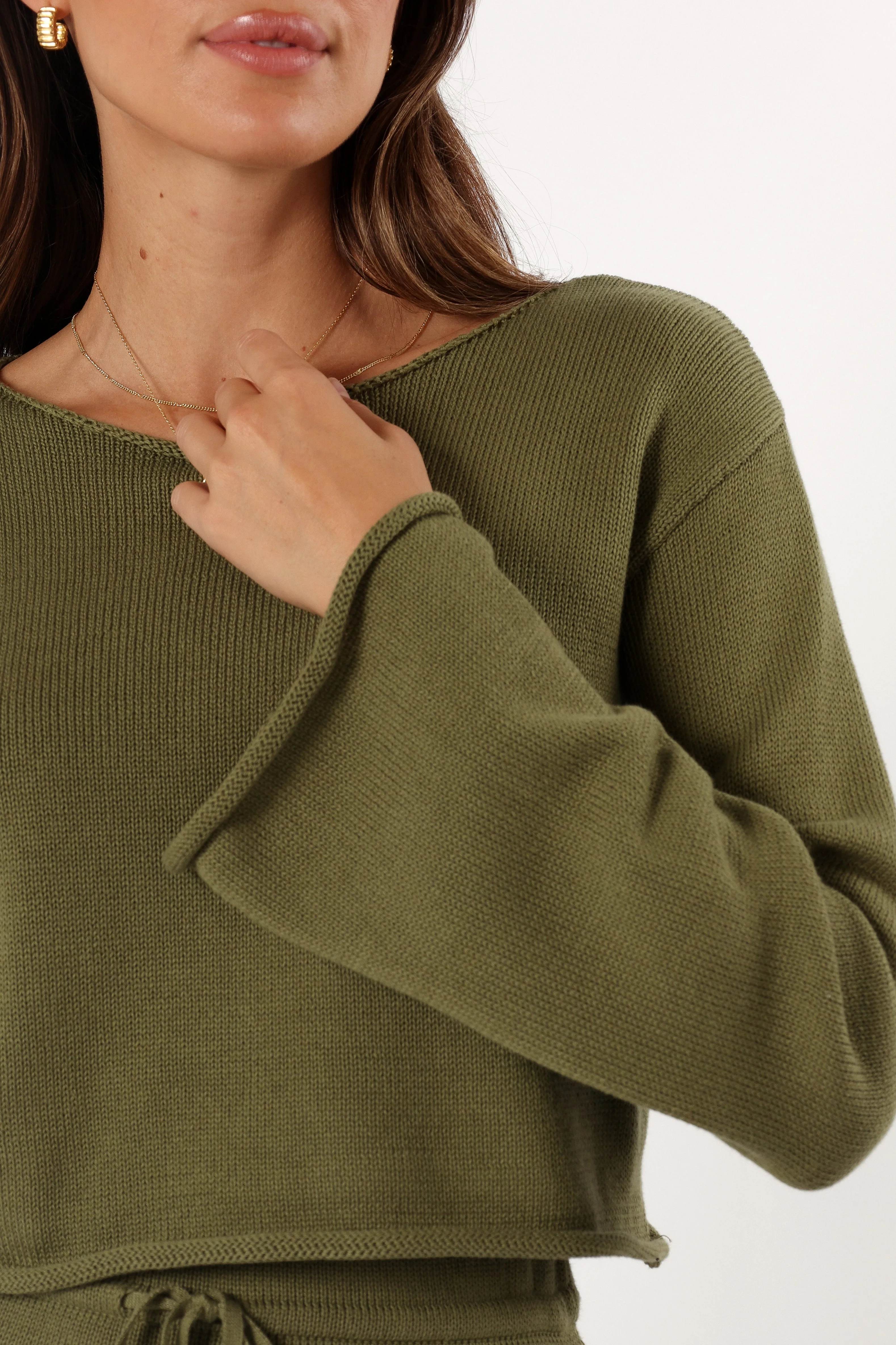 Rooney Knit Sweater - Olive - Image 4