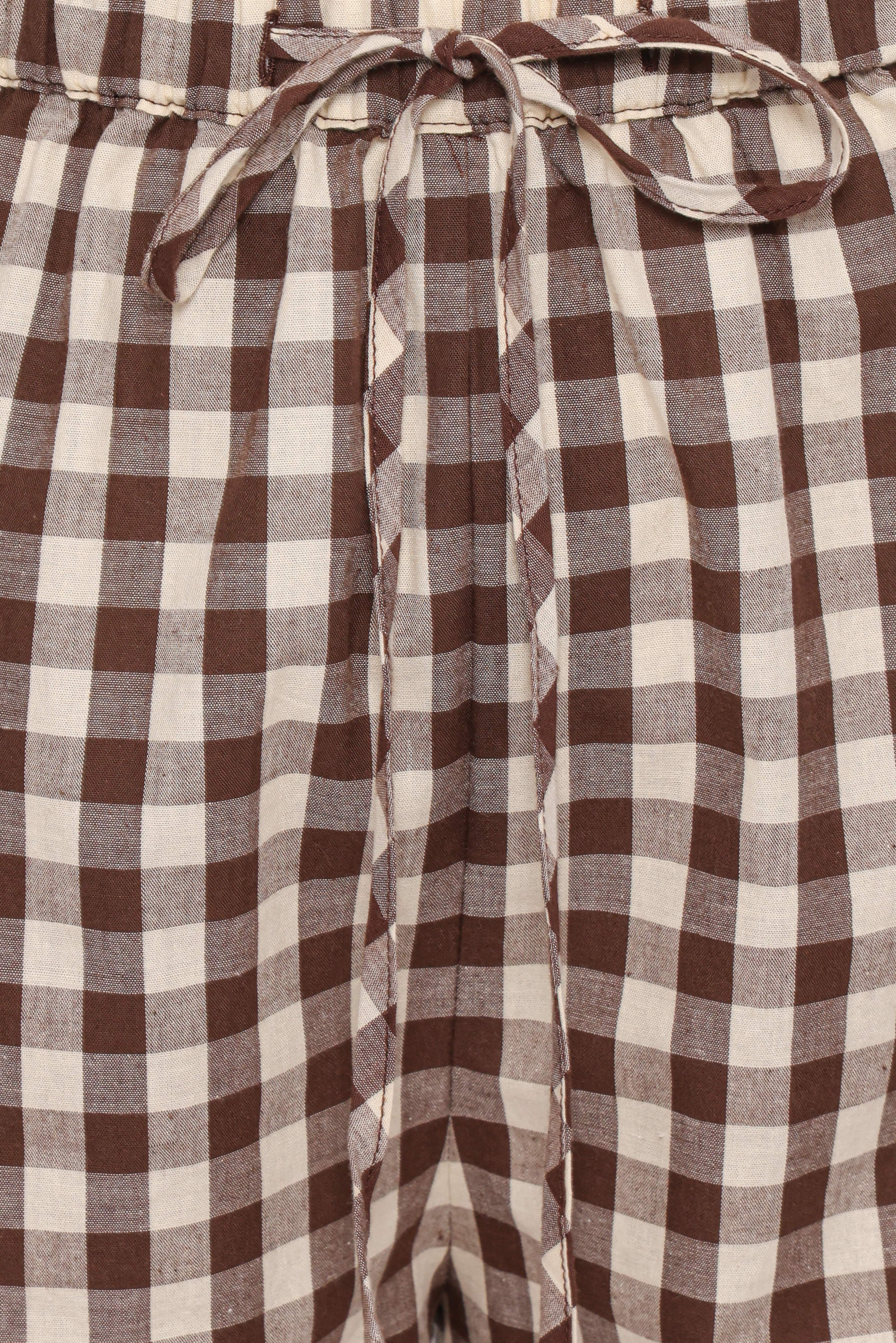 Rory Shorts - Brown Gingham - Image 7