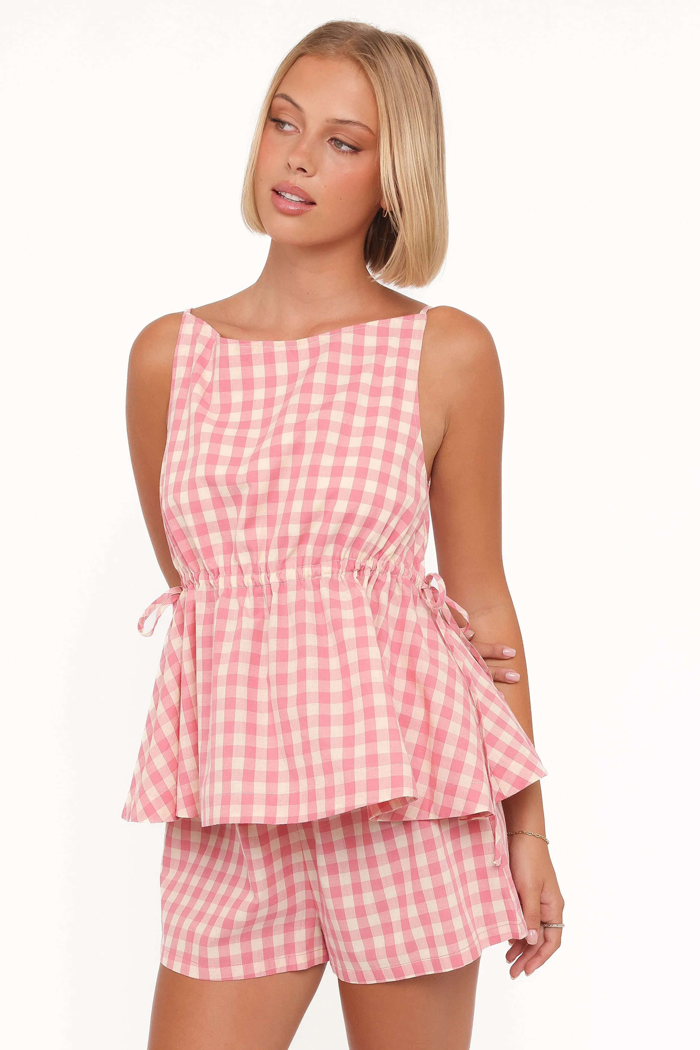 Rory Top - Pink Gingham - Image 2