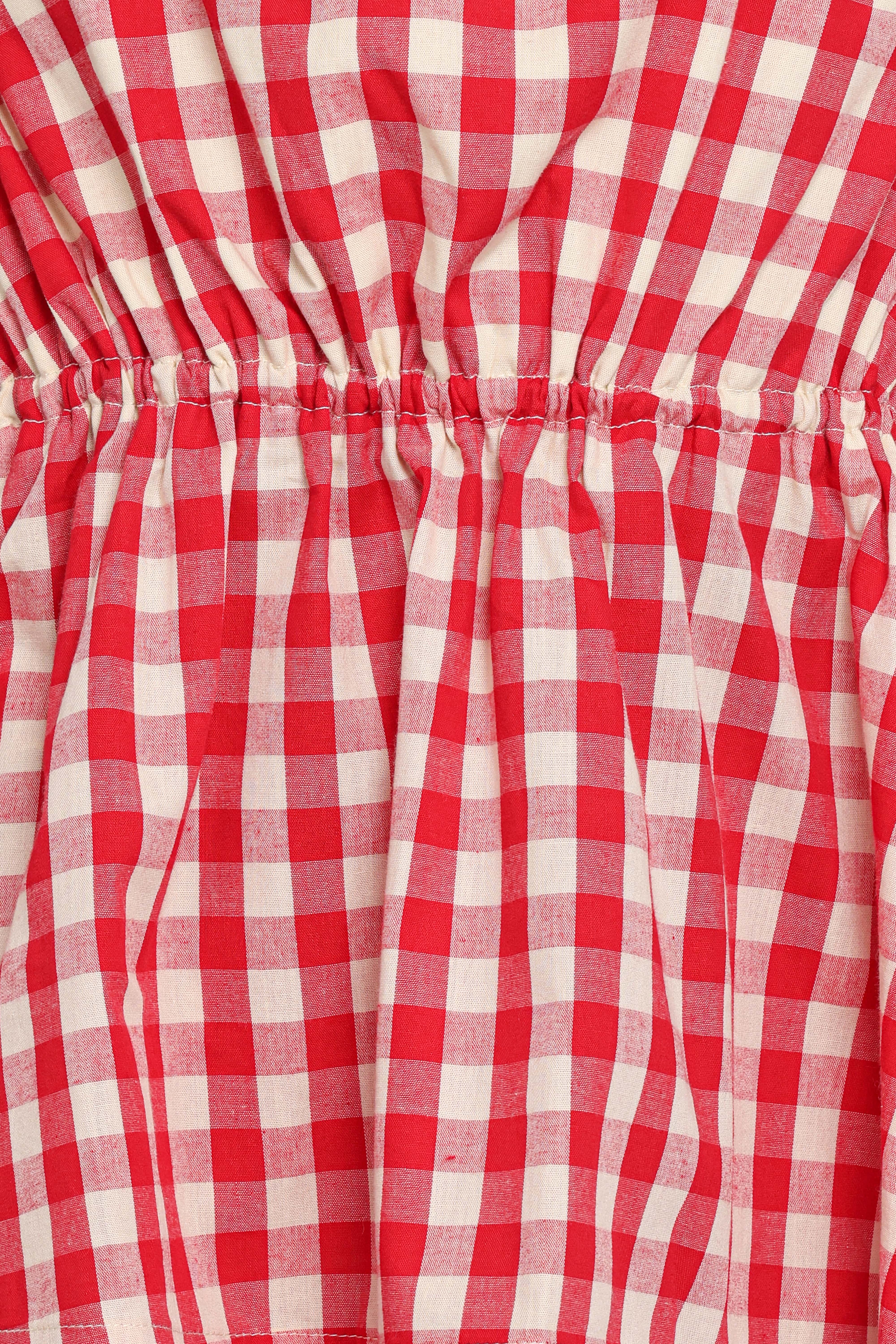 Rory Top - Red Gingham - Image 8