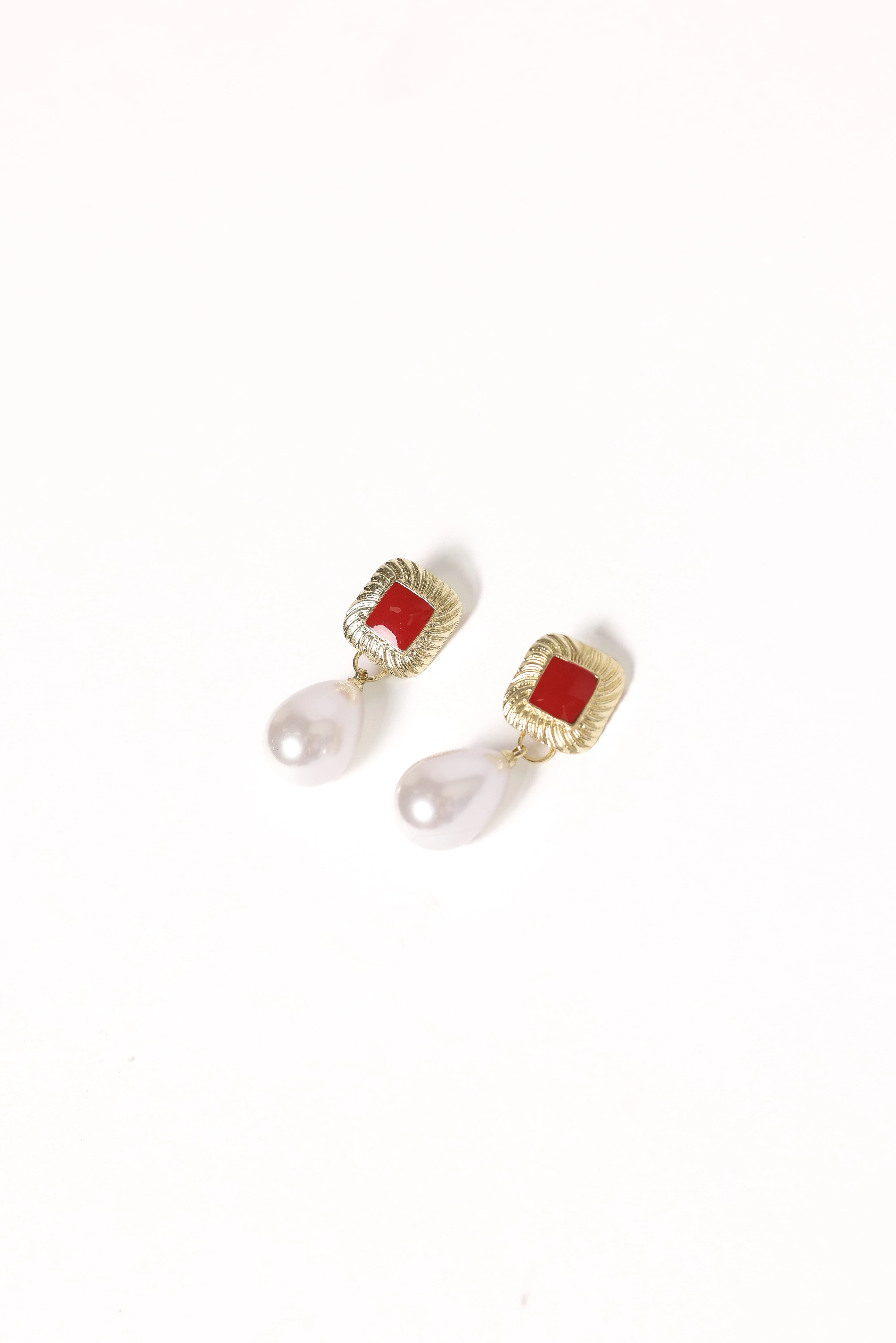 Rosalind Earrings - Gold/Pearl - Image 3