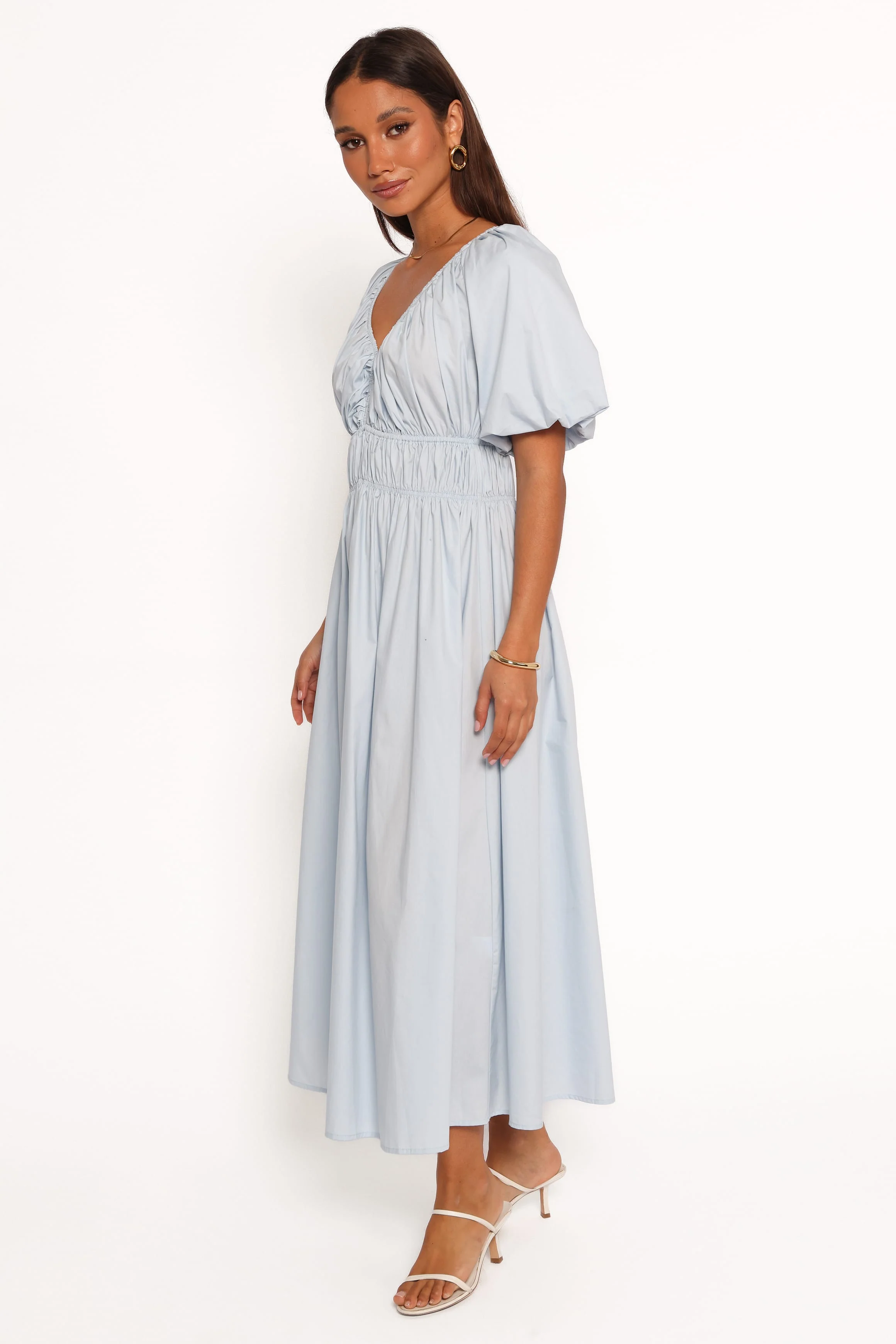 Rozie Midi Dress - Baby Blue - Image 3