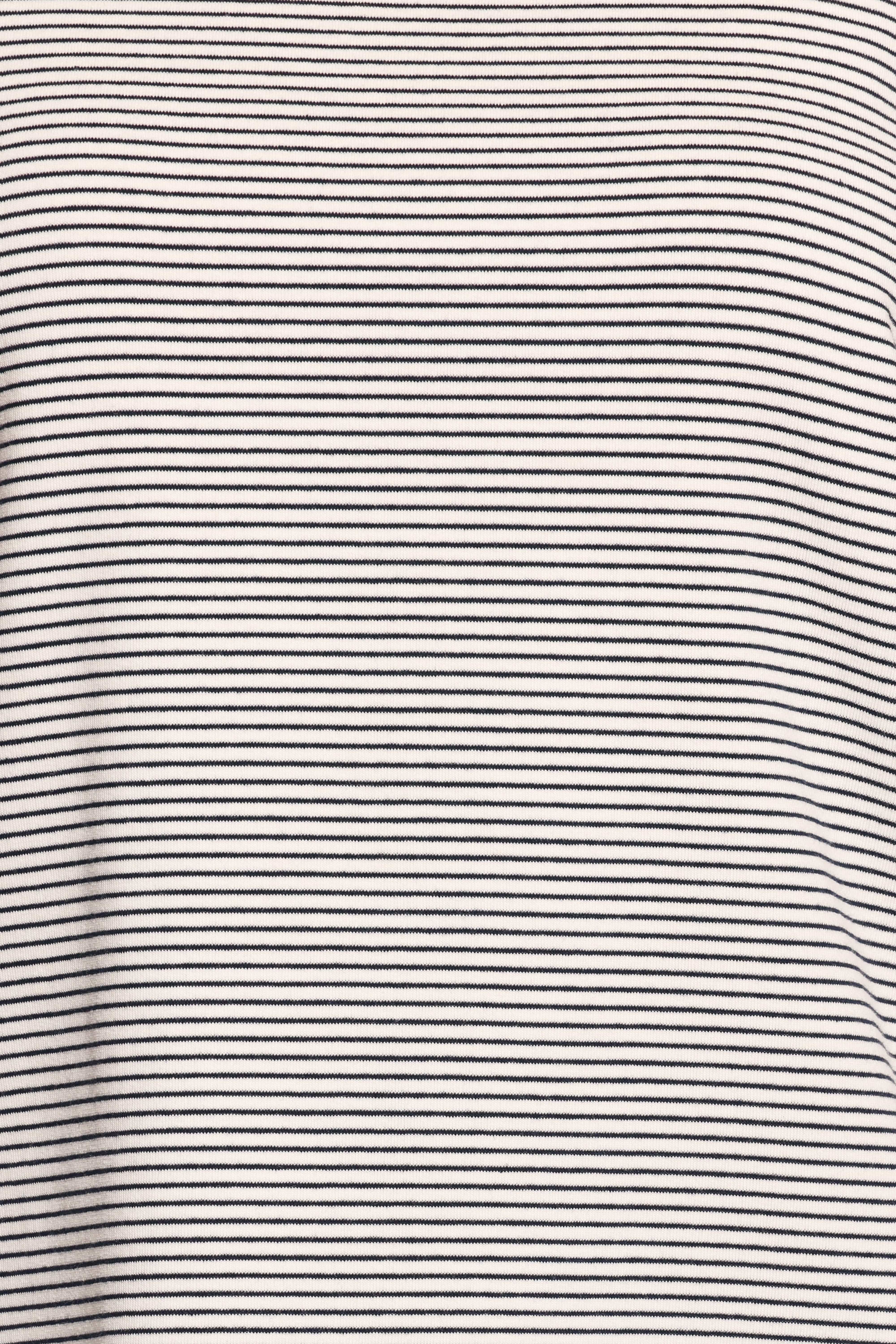Ruva Long Sleeve Tee - Navy White Stripe - Image 6