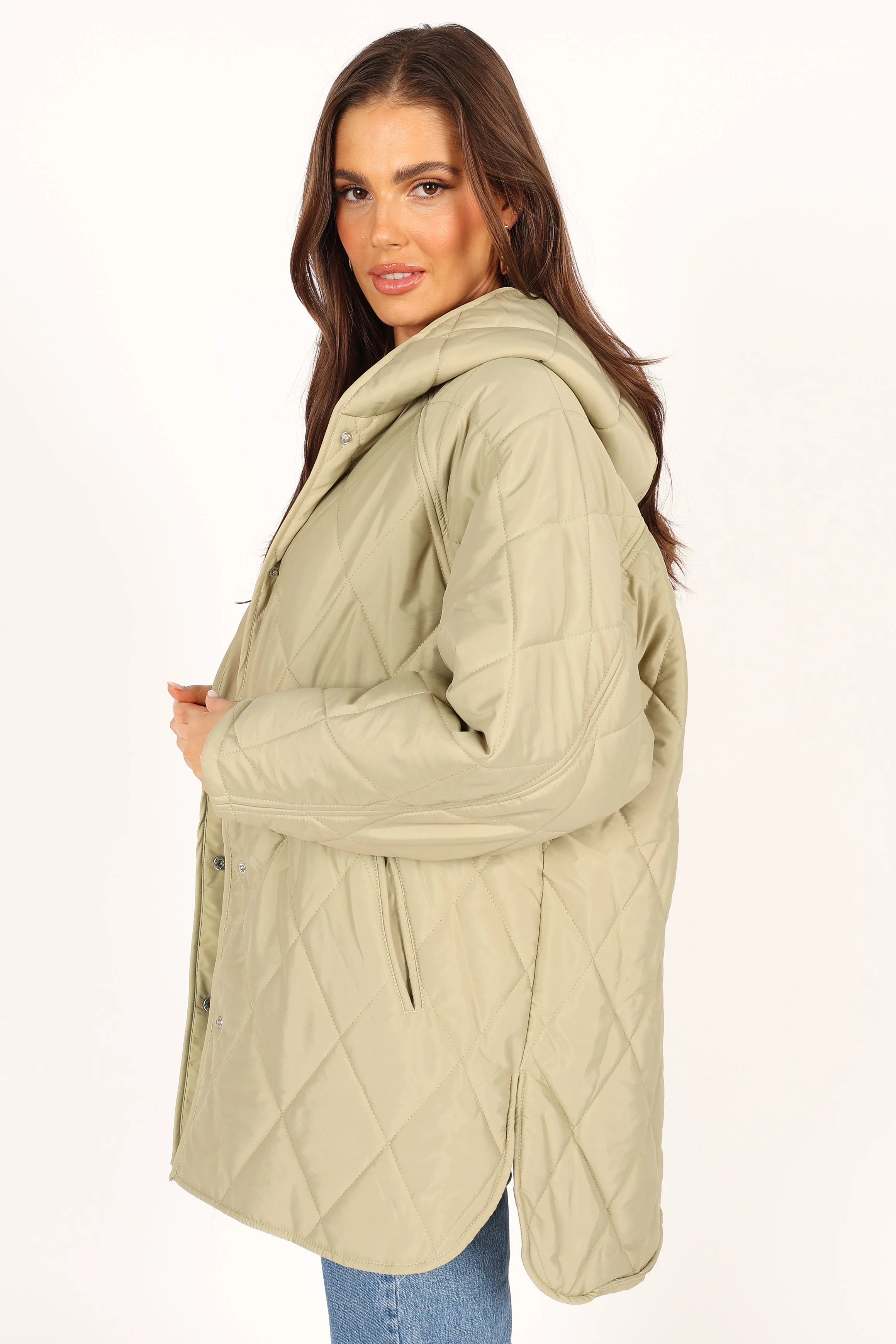 Sally Quilted Jacket - Green - Image 4