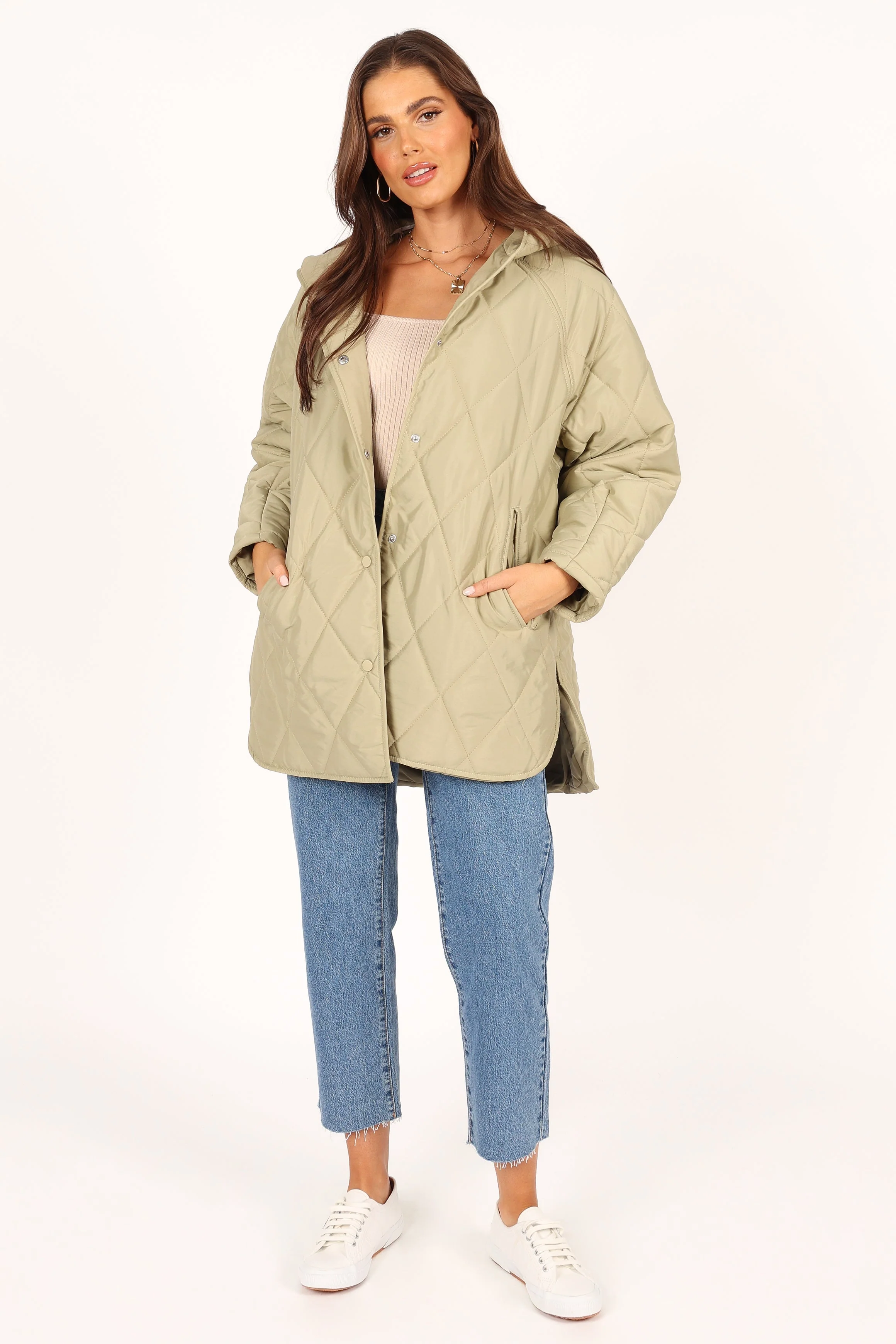 Sally Quilted Jacket - Green - Image 5