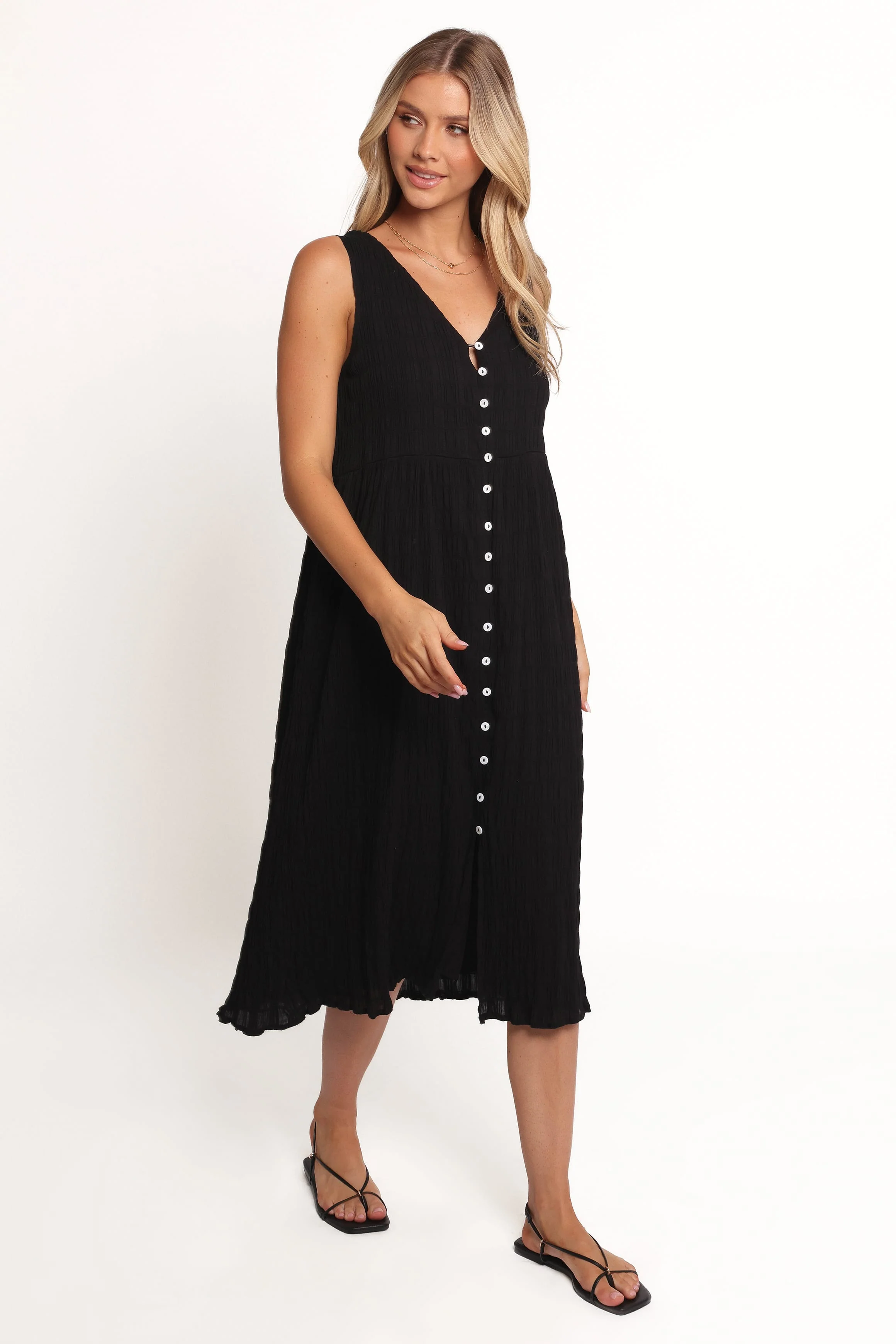 Sam Midi Dress - Black - Image 5