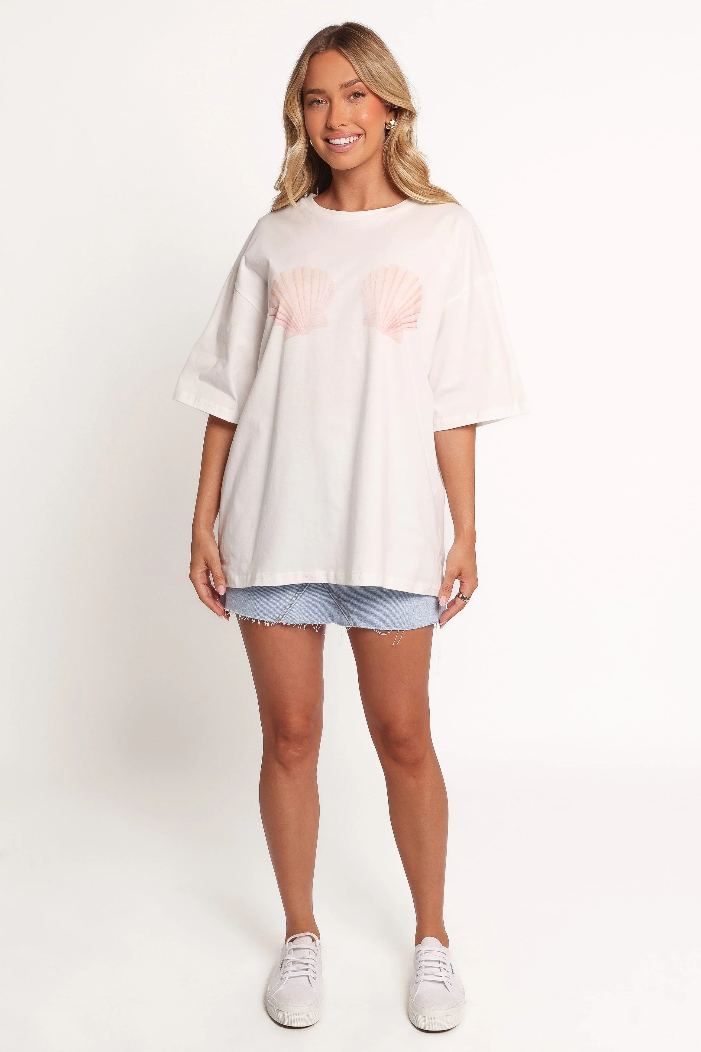 Sammie Graphic Tee - White - Image 2