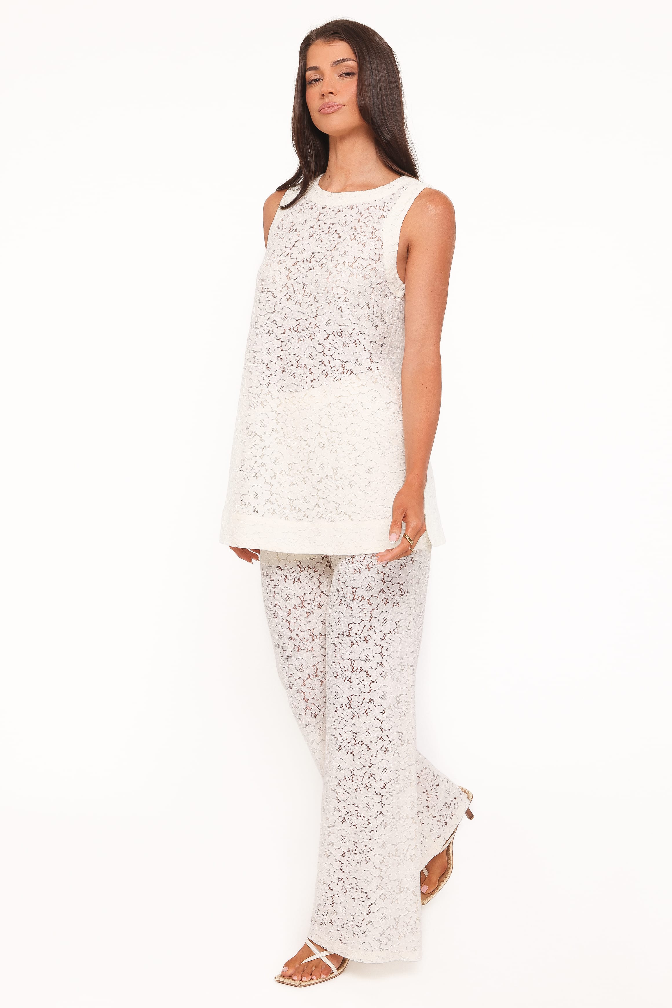 Sammy Embroidered Set - Cream Lace - Image 4