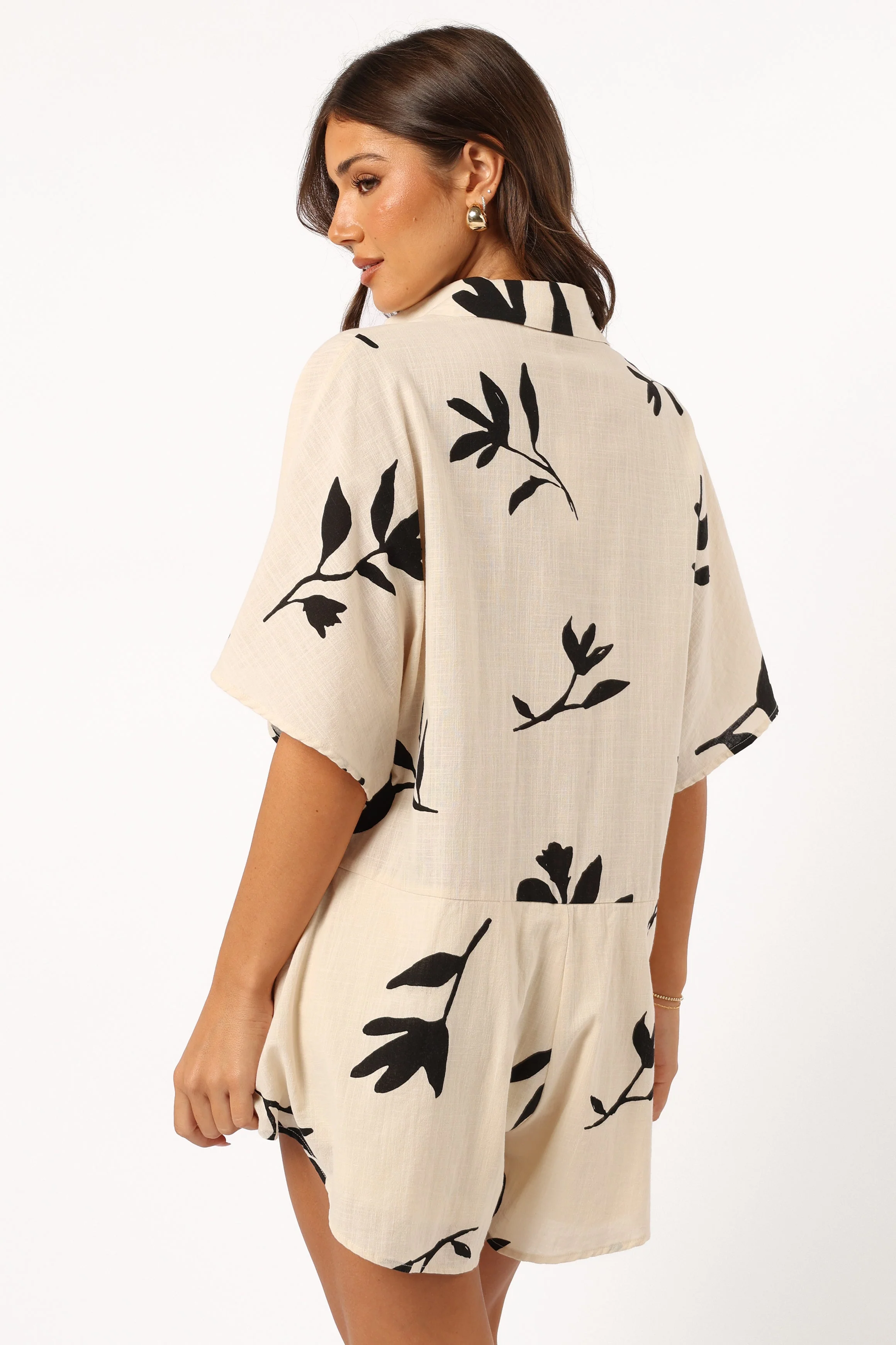 Sebastian Romper - White Black Print - Image 4