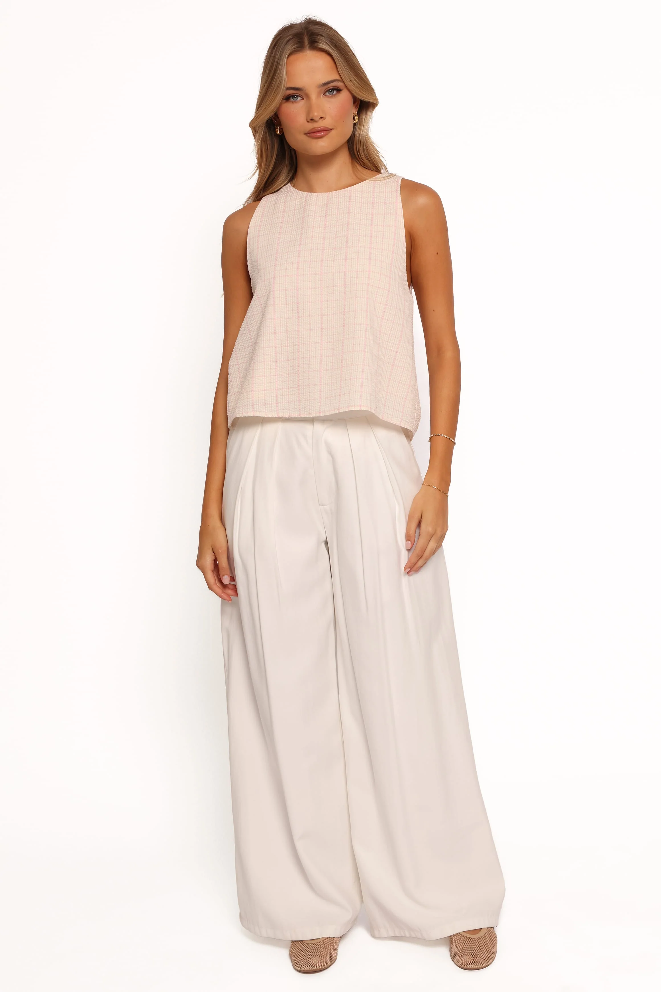 Selva Bow Back Top - Pale Pink - Image 6