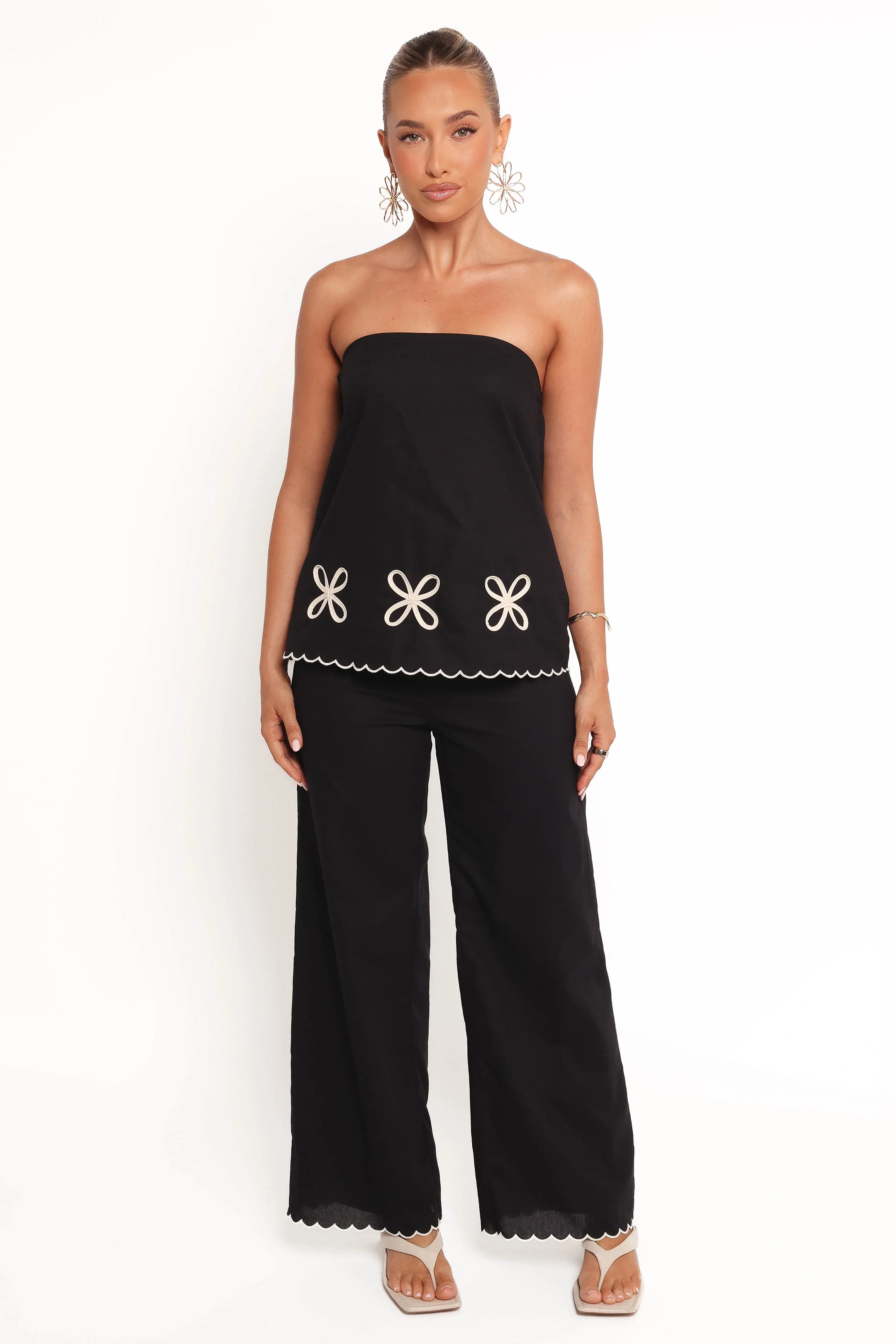 Semika Strapless Top - Black - Image 2