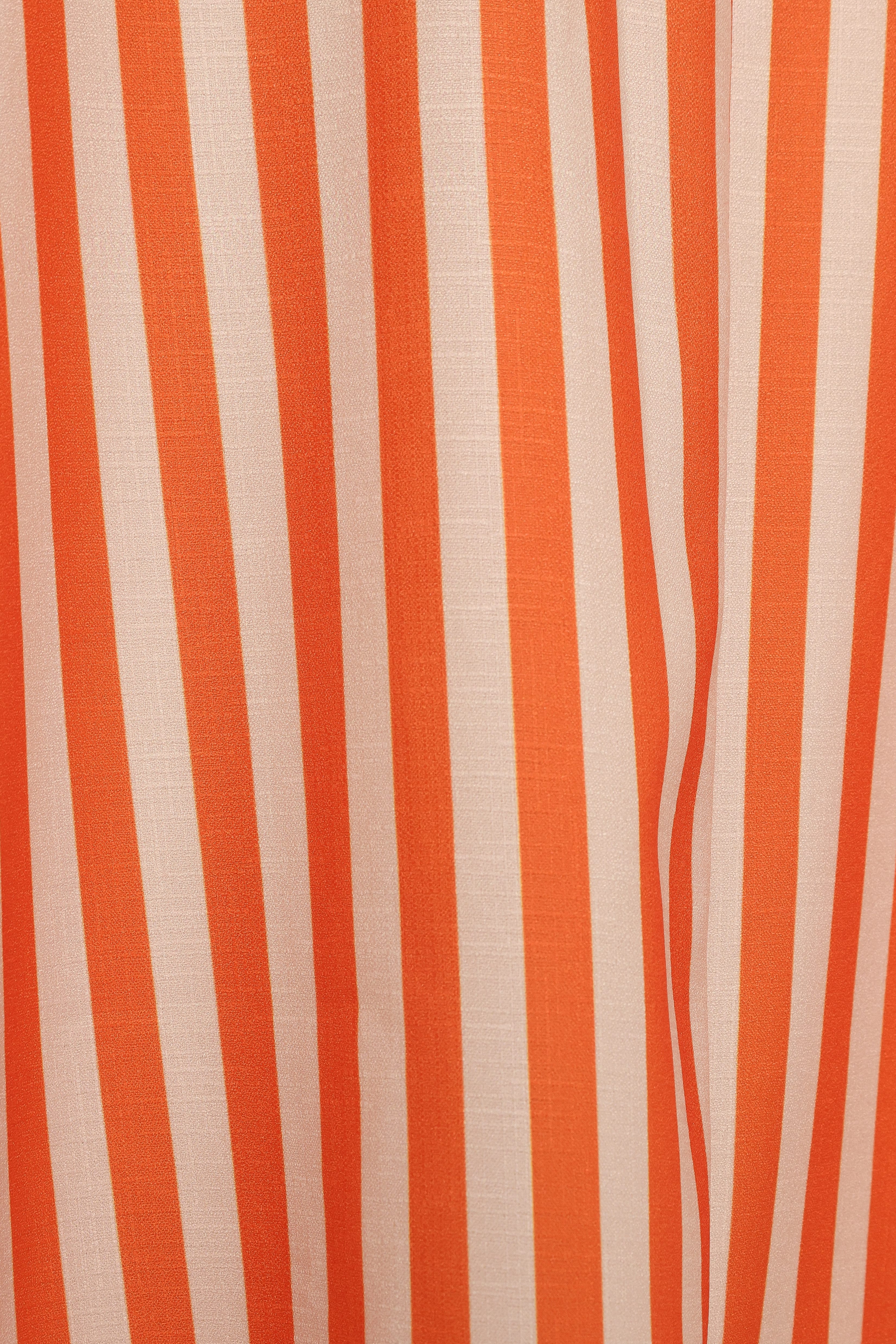 Serafina Two Piece Set - Orange Beige Stripe - Image 9