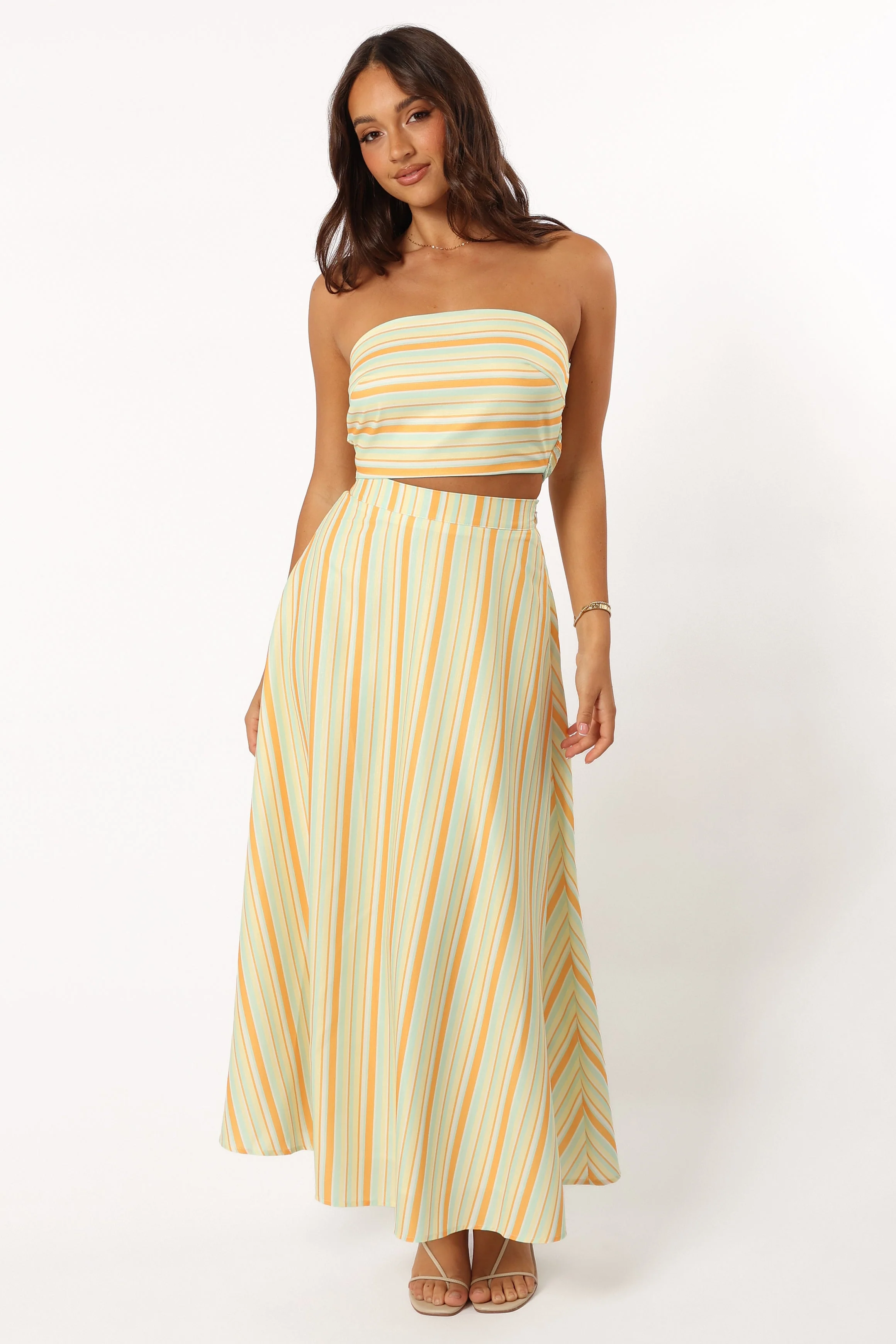 Serafina Two Piece Set - Orange Stripe - Image 3