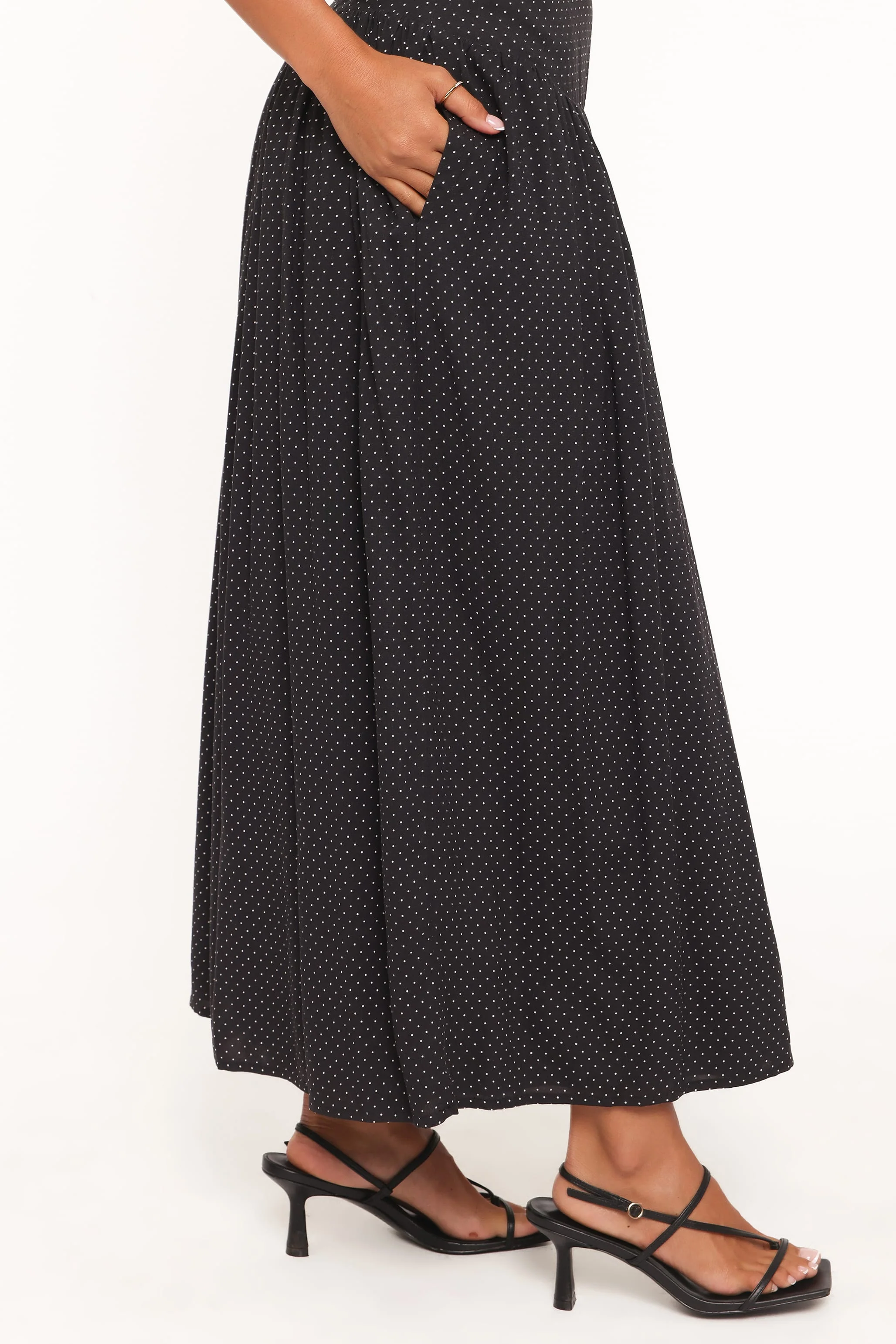 Shanice Maxi Dress - Black Polka Dot - Image 5