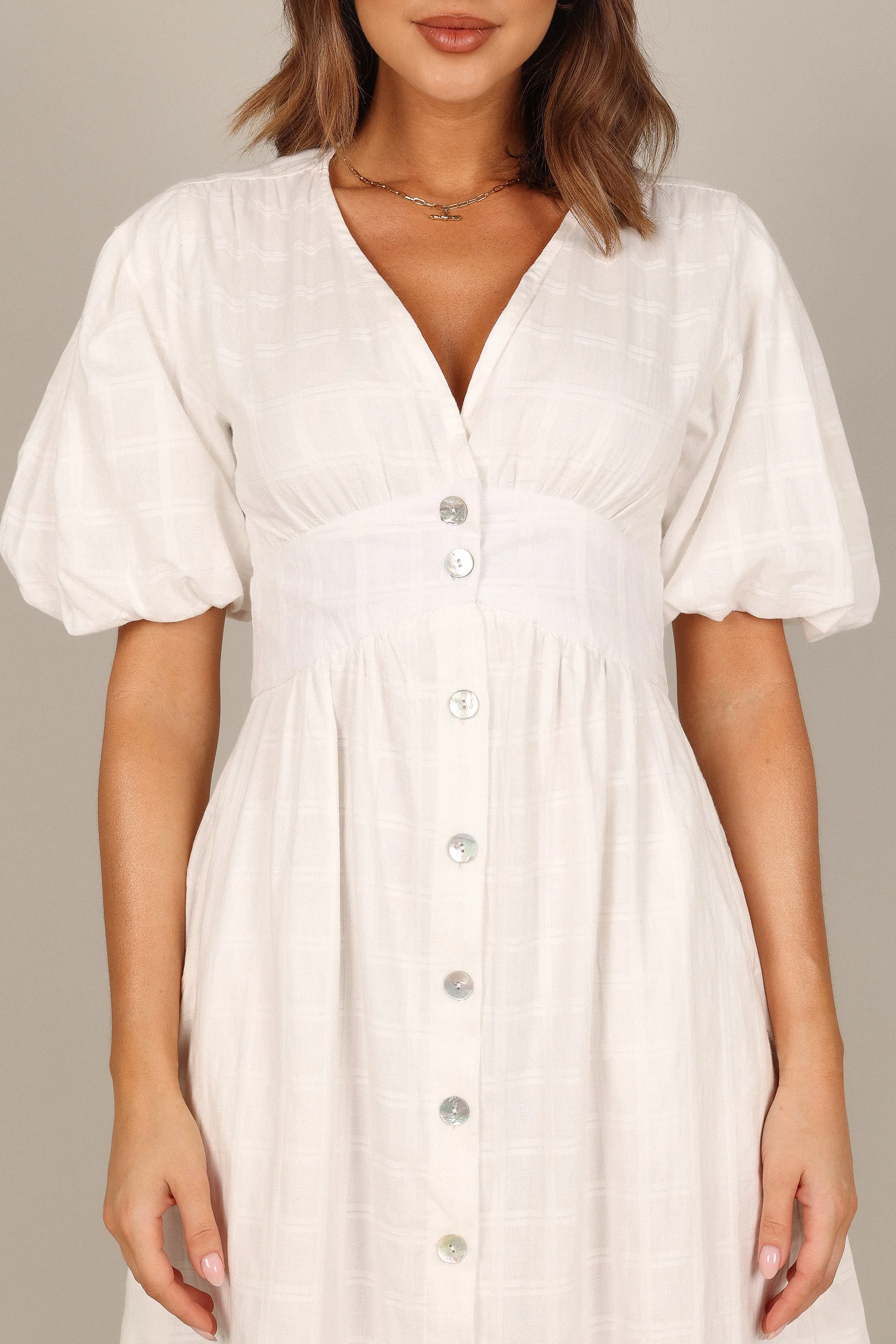 Shelley Midi Dress - White - Image 2