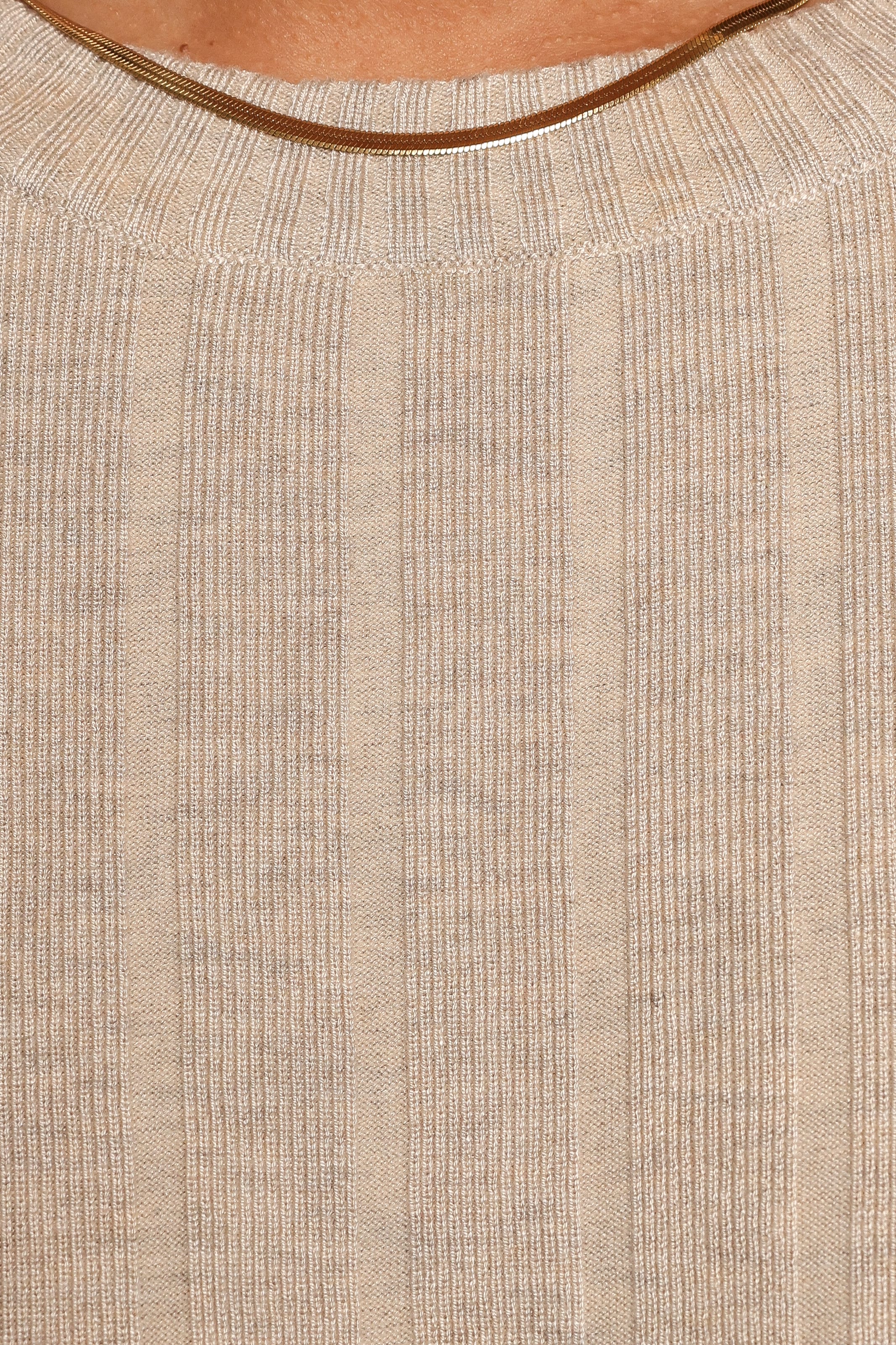 Silvie Long Sleeve Knitted Set - Oatmeal - Image 8