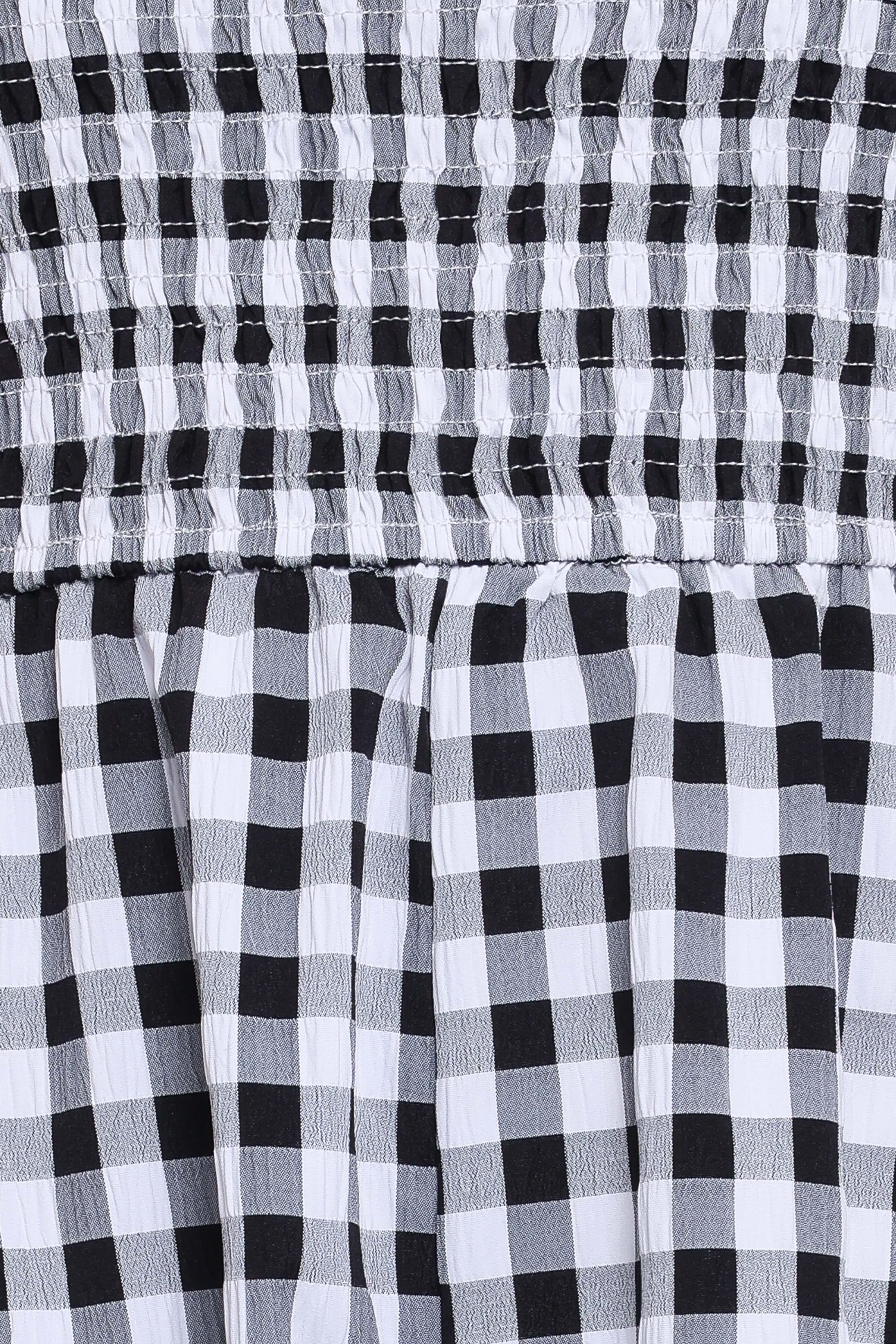 Simo Playsuit - Black Gingham - Image 6