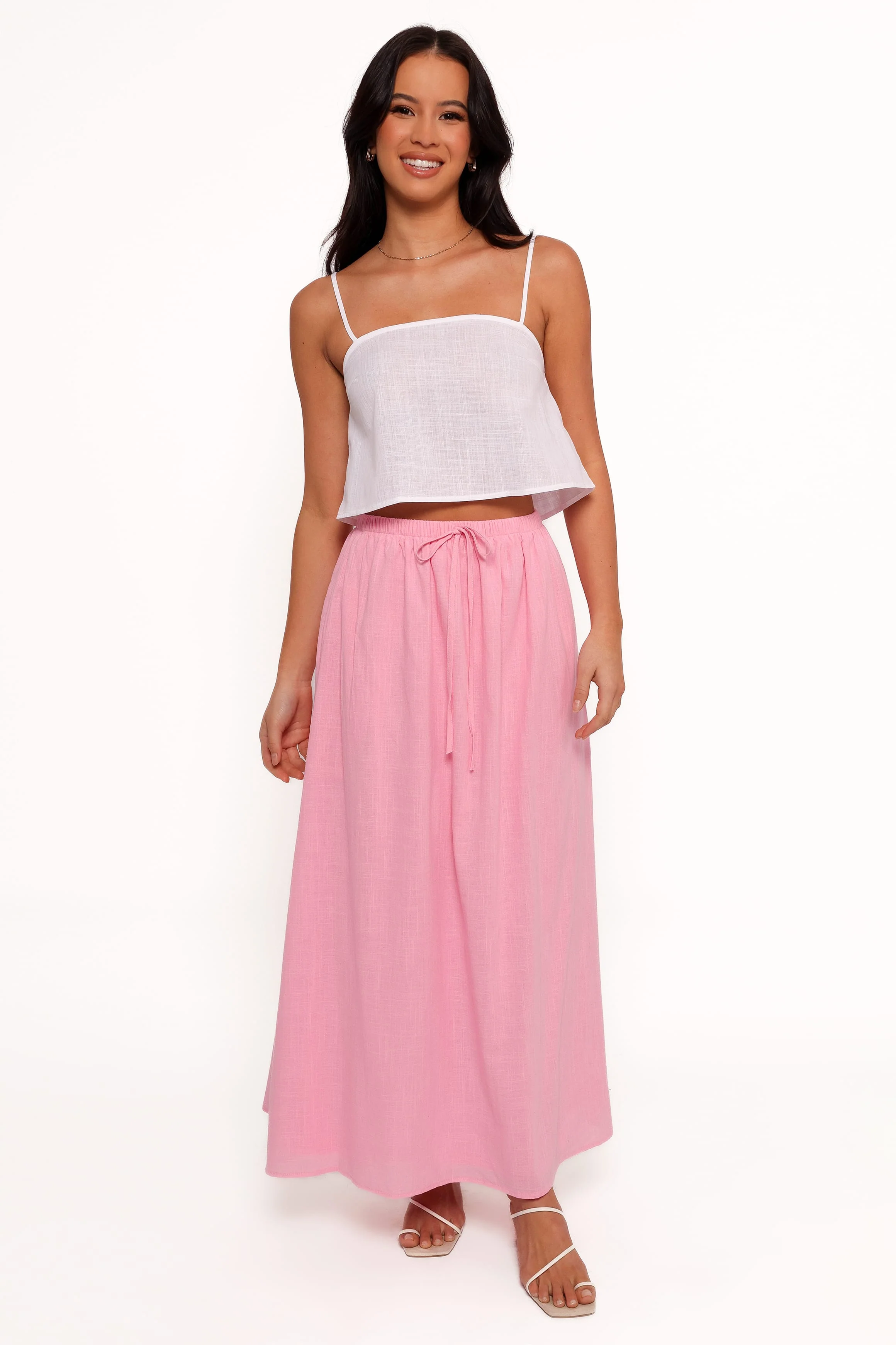 Simone Skirt Set - White Pink - Image 3