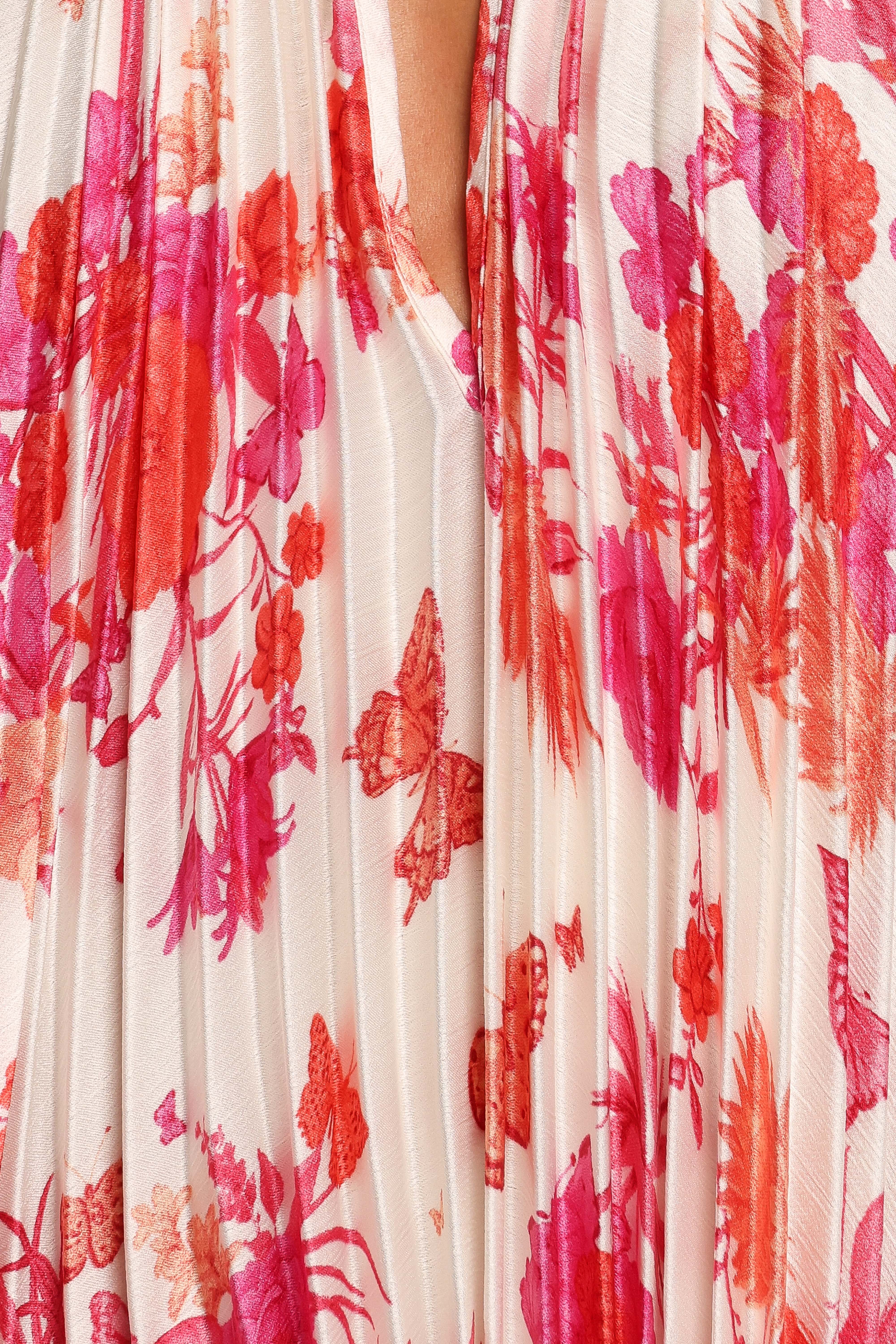 Sirmione Maxi Dress - Pink Floral - Image 7