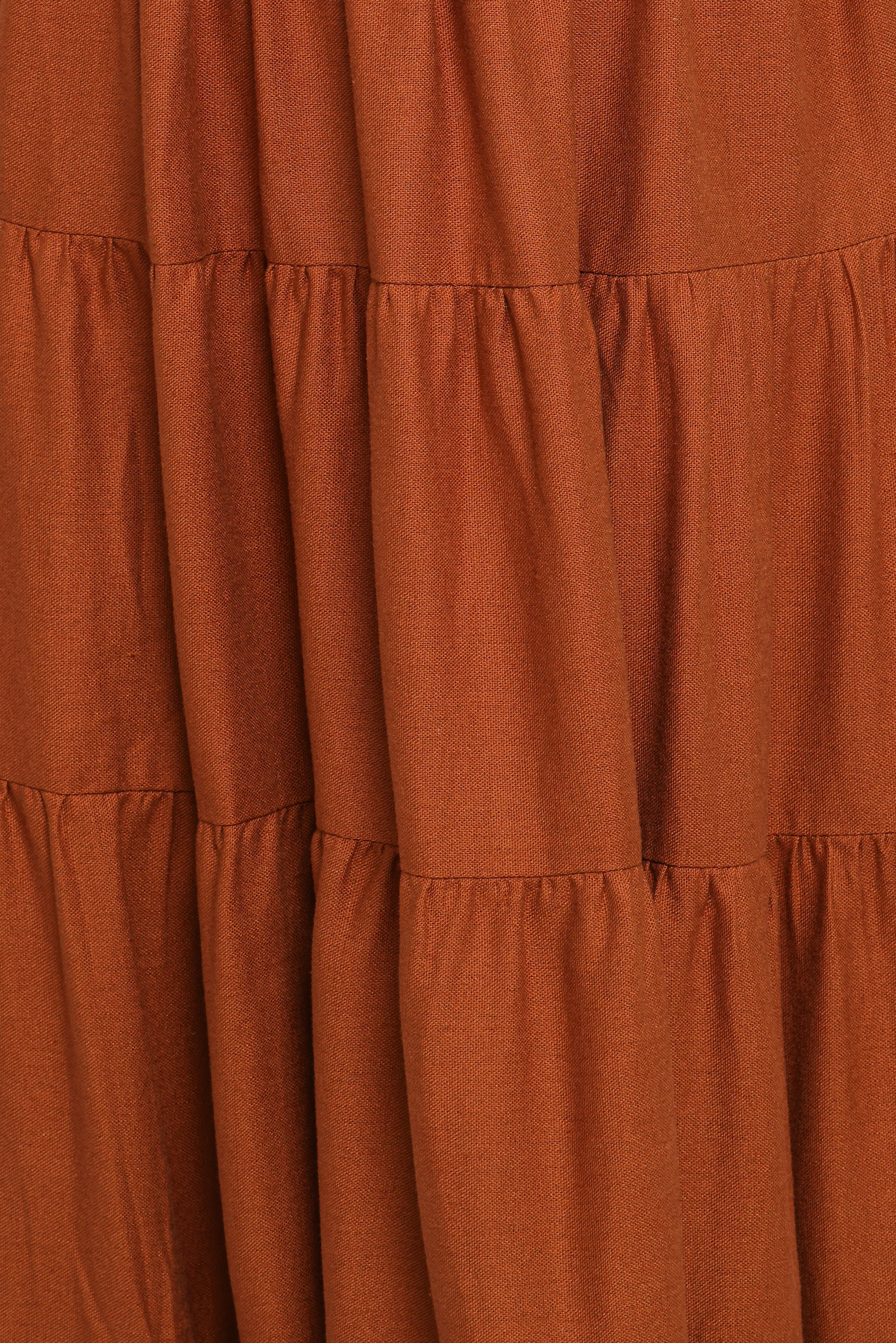 Sitara Strapless Midi Dress - Brown - Image 6