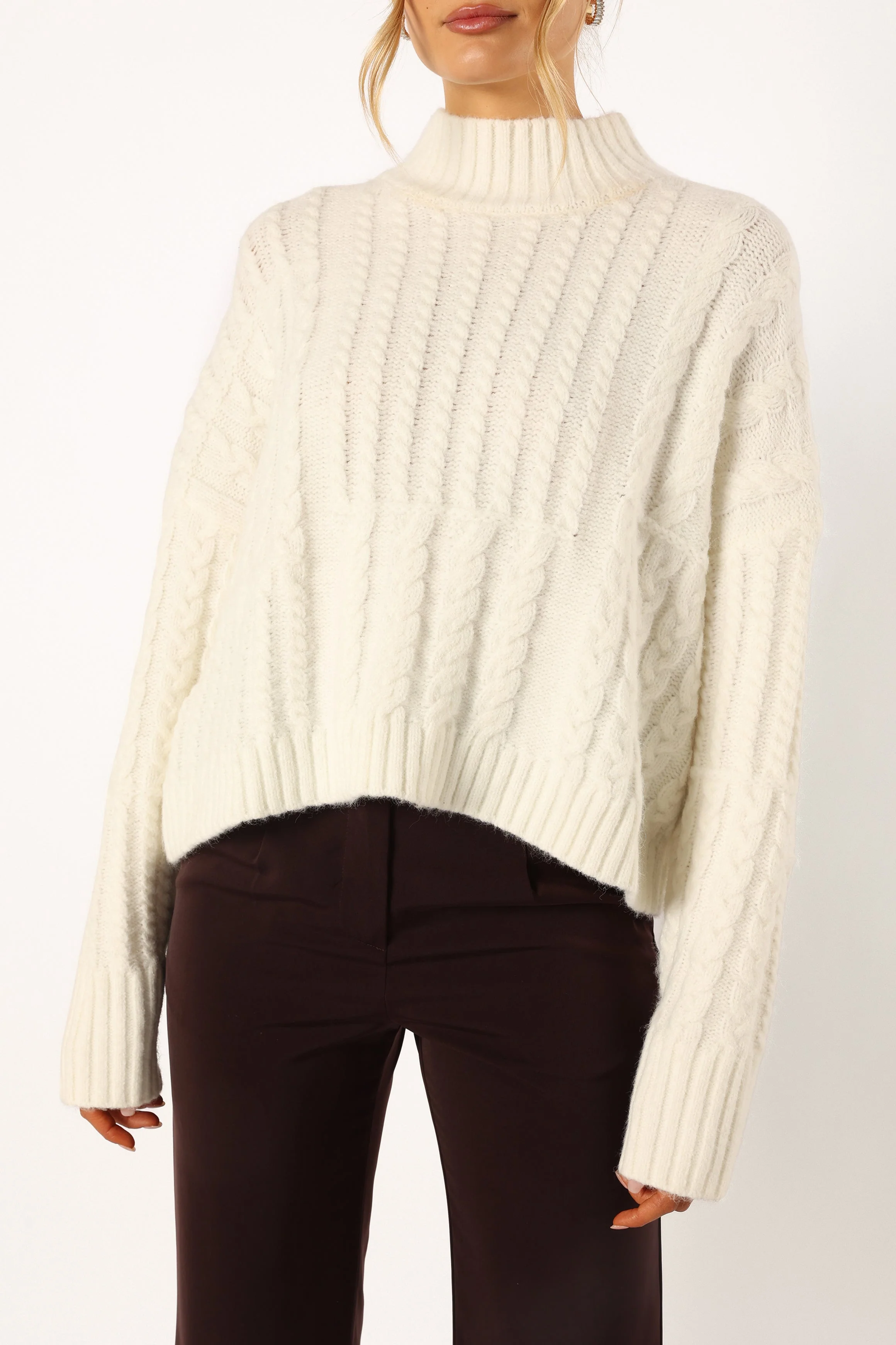 Skye Knit Sweater - White - Image 10