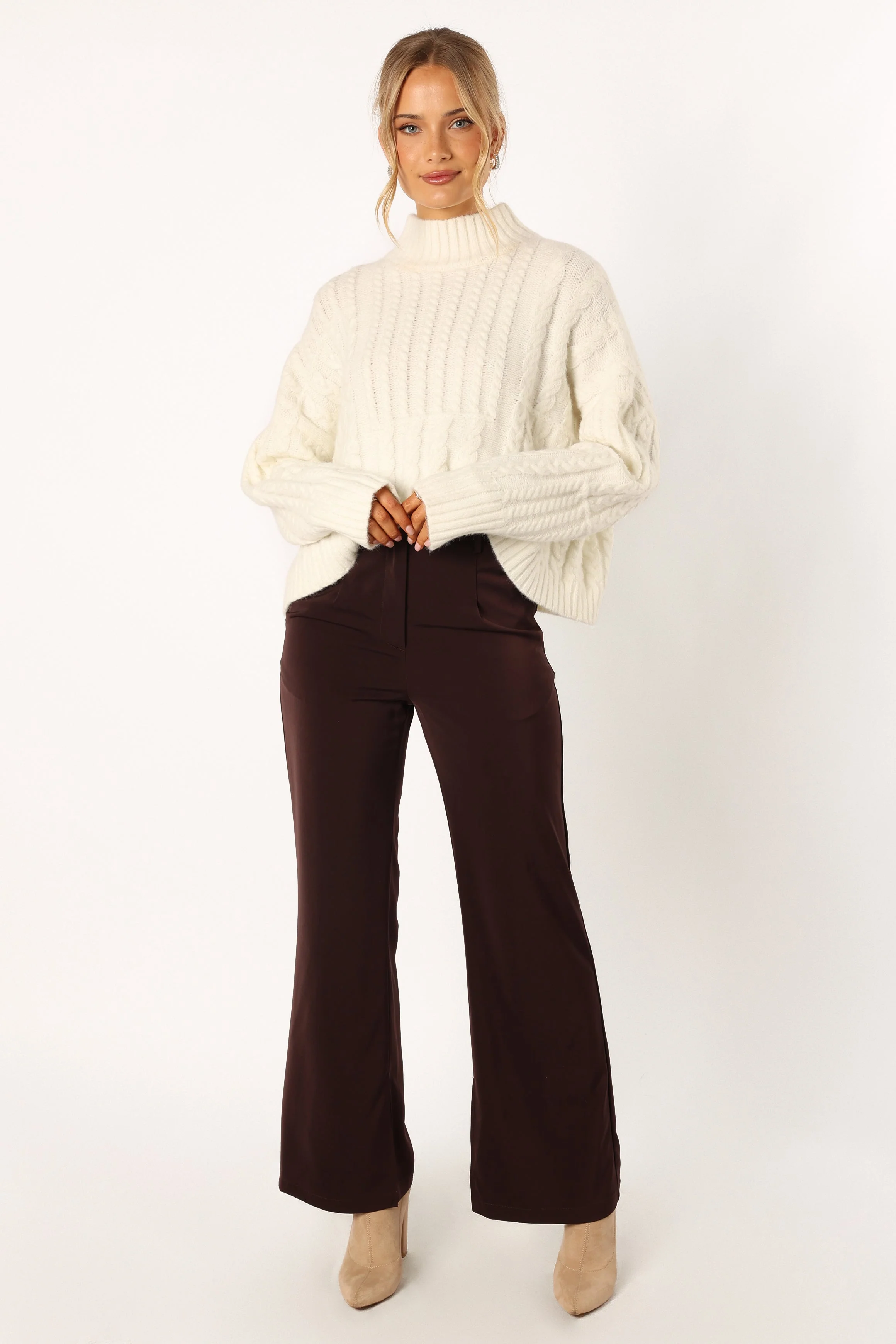 Skye Knit Sweater - White - Image 9