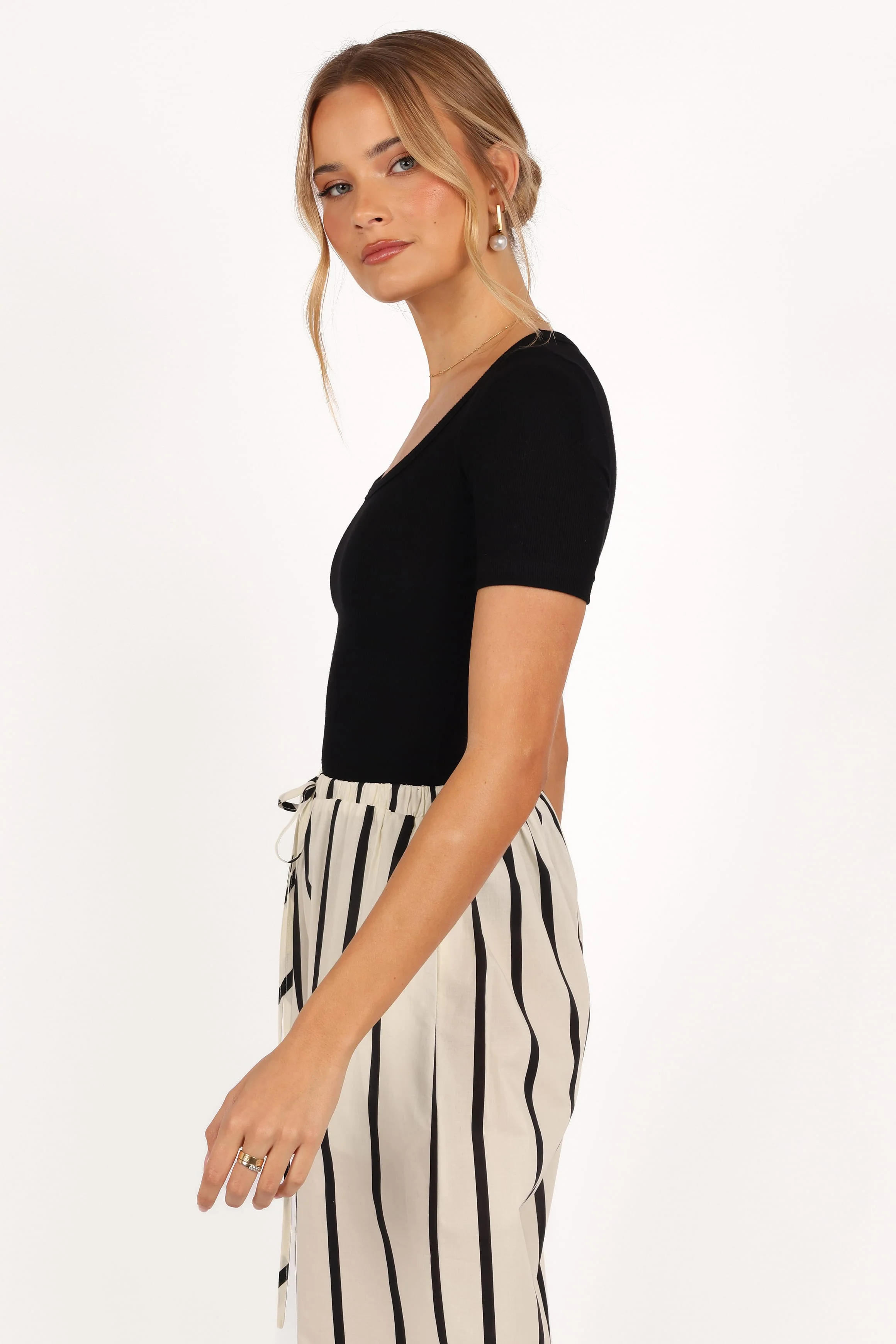 Solene Knit Top - Black - Image 3