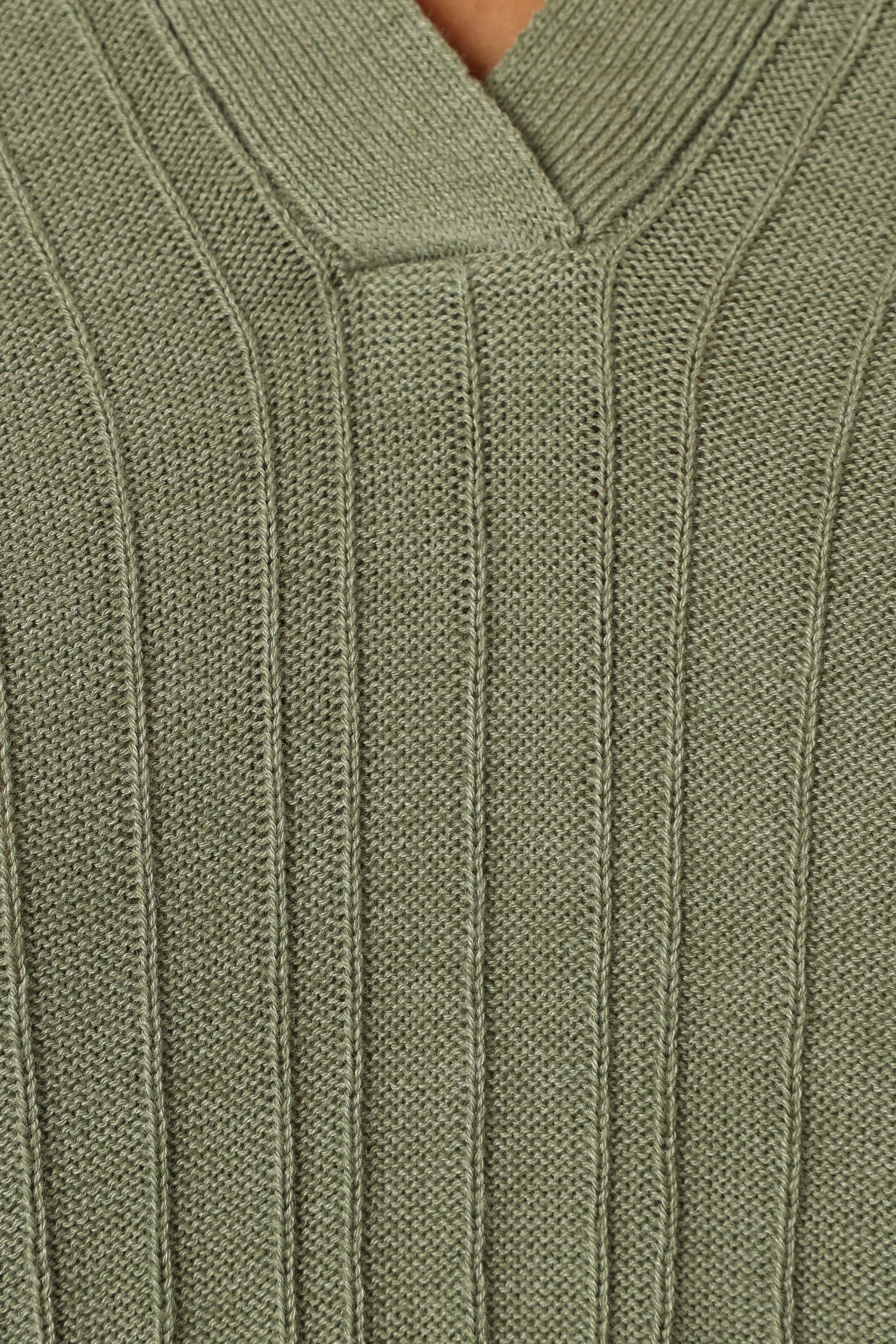 Sonole Ribbed Knit Sweater - Khaki - Image 7