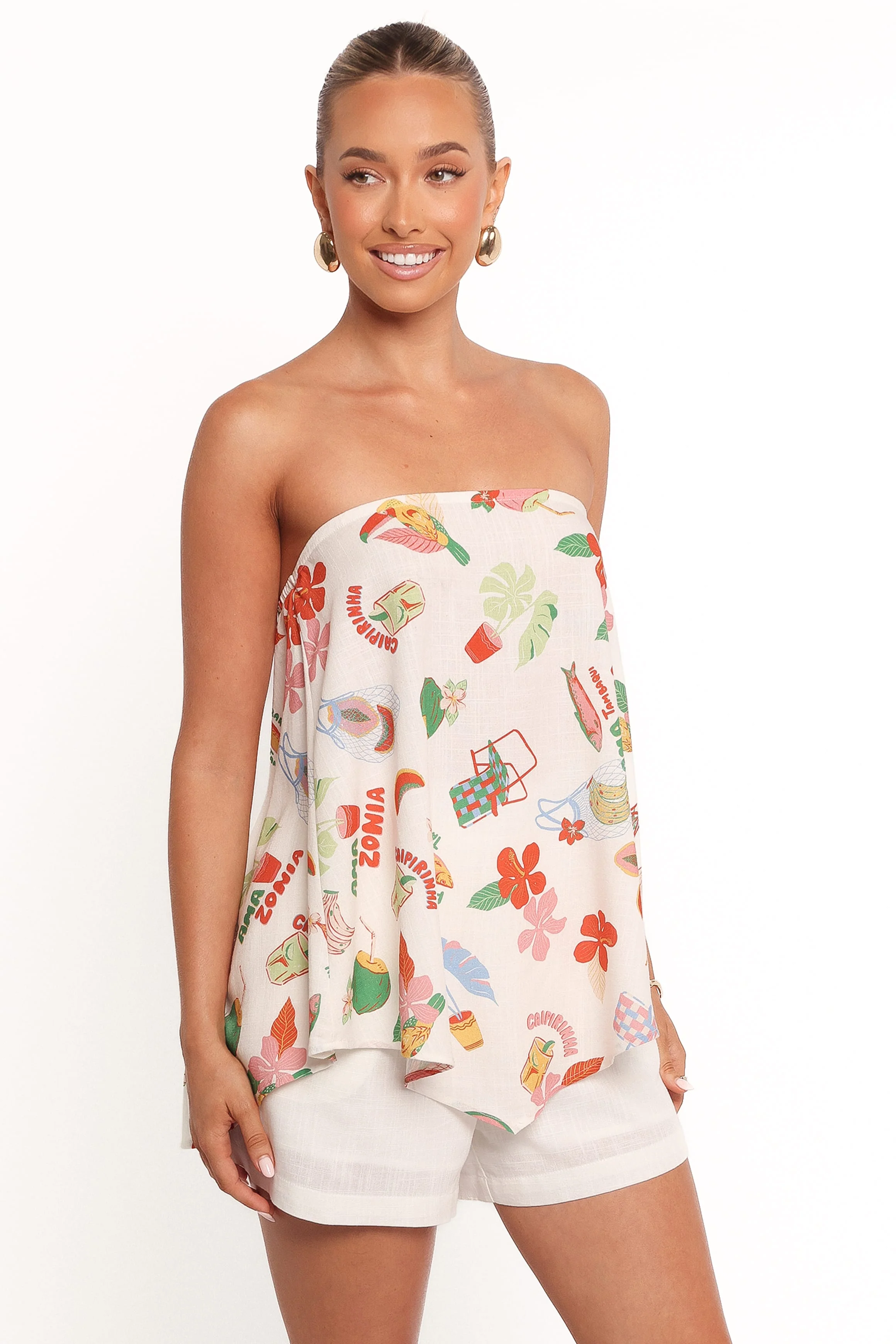 Sui Strapless Top - Alfresco - Image 5