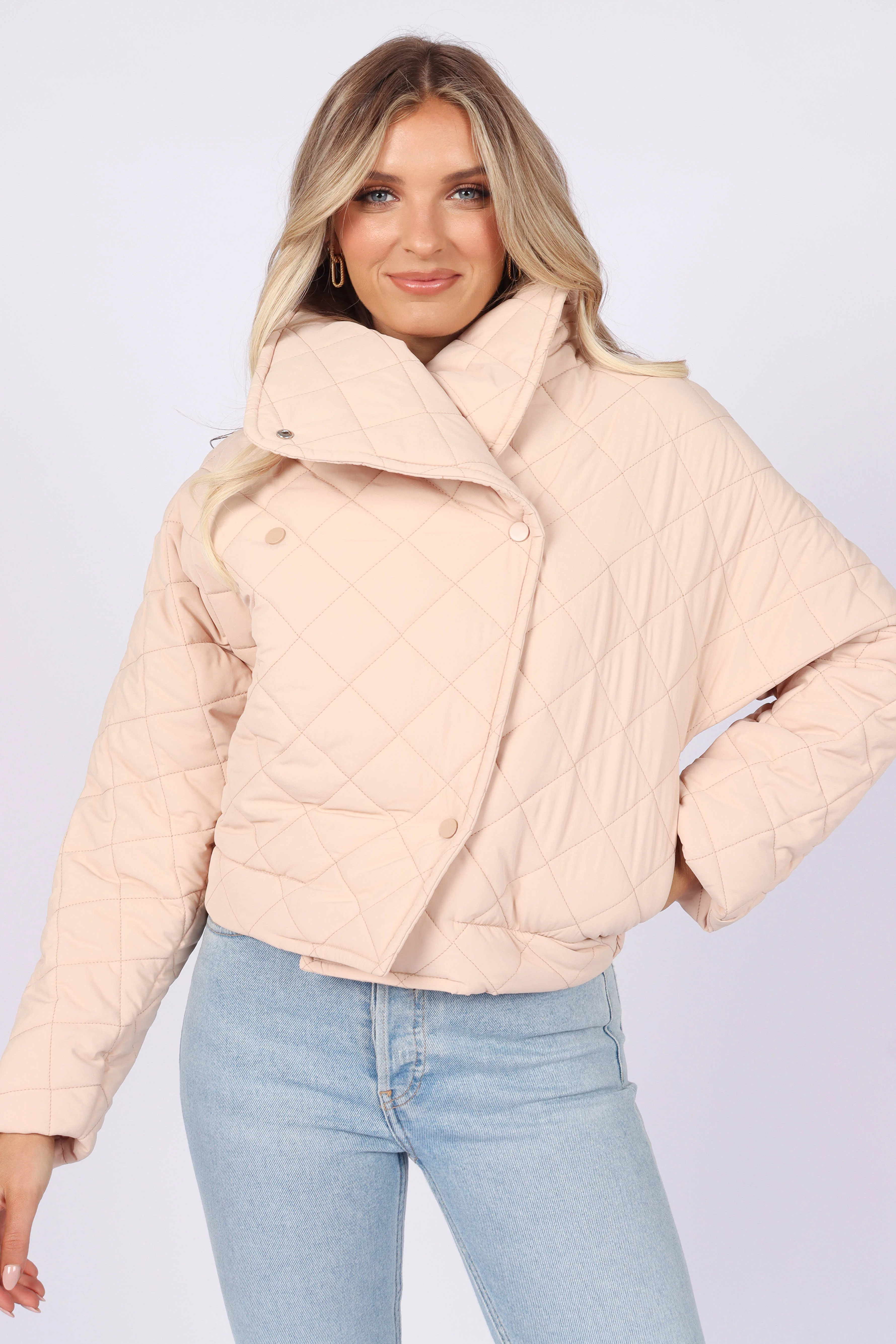 Susannah Quilted Jacket - Beige - Image 5