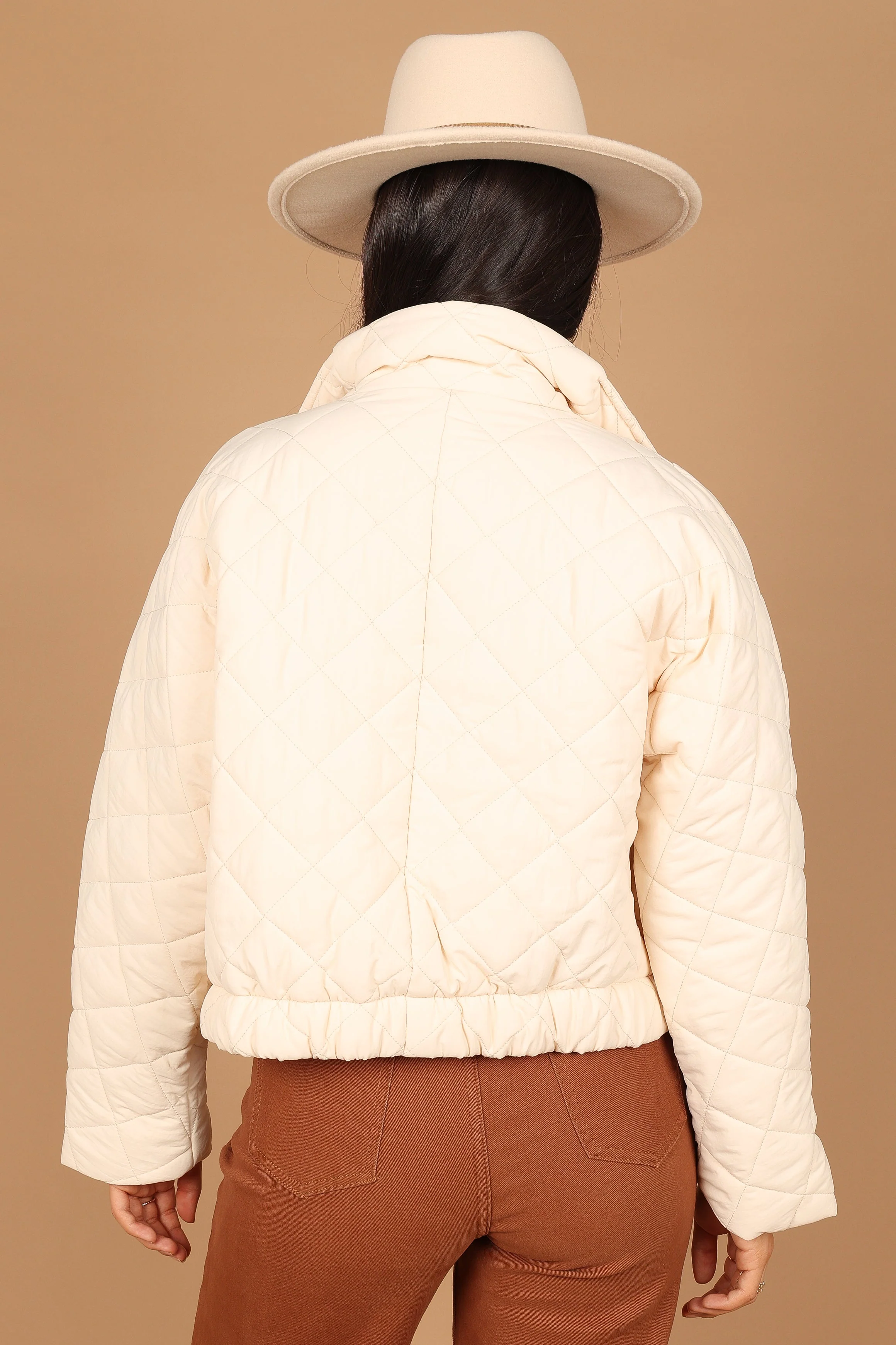 Susannah Quilted Jacket - Cream - Image 6