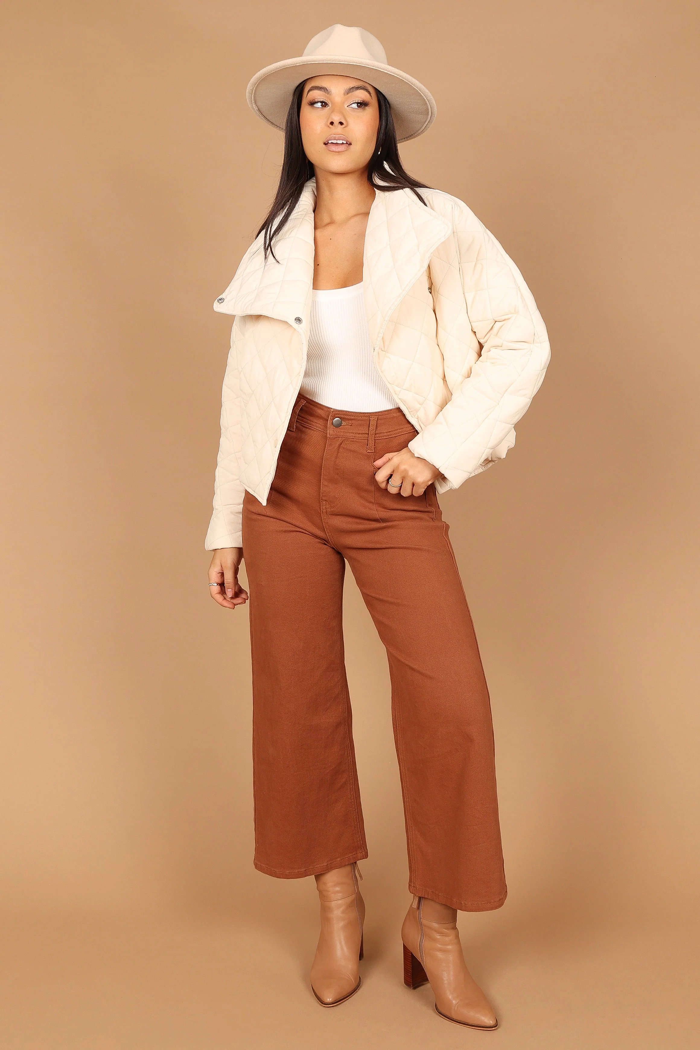 Susannah Quilted Jacket - Cream - Image 8