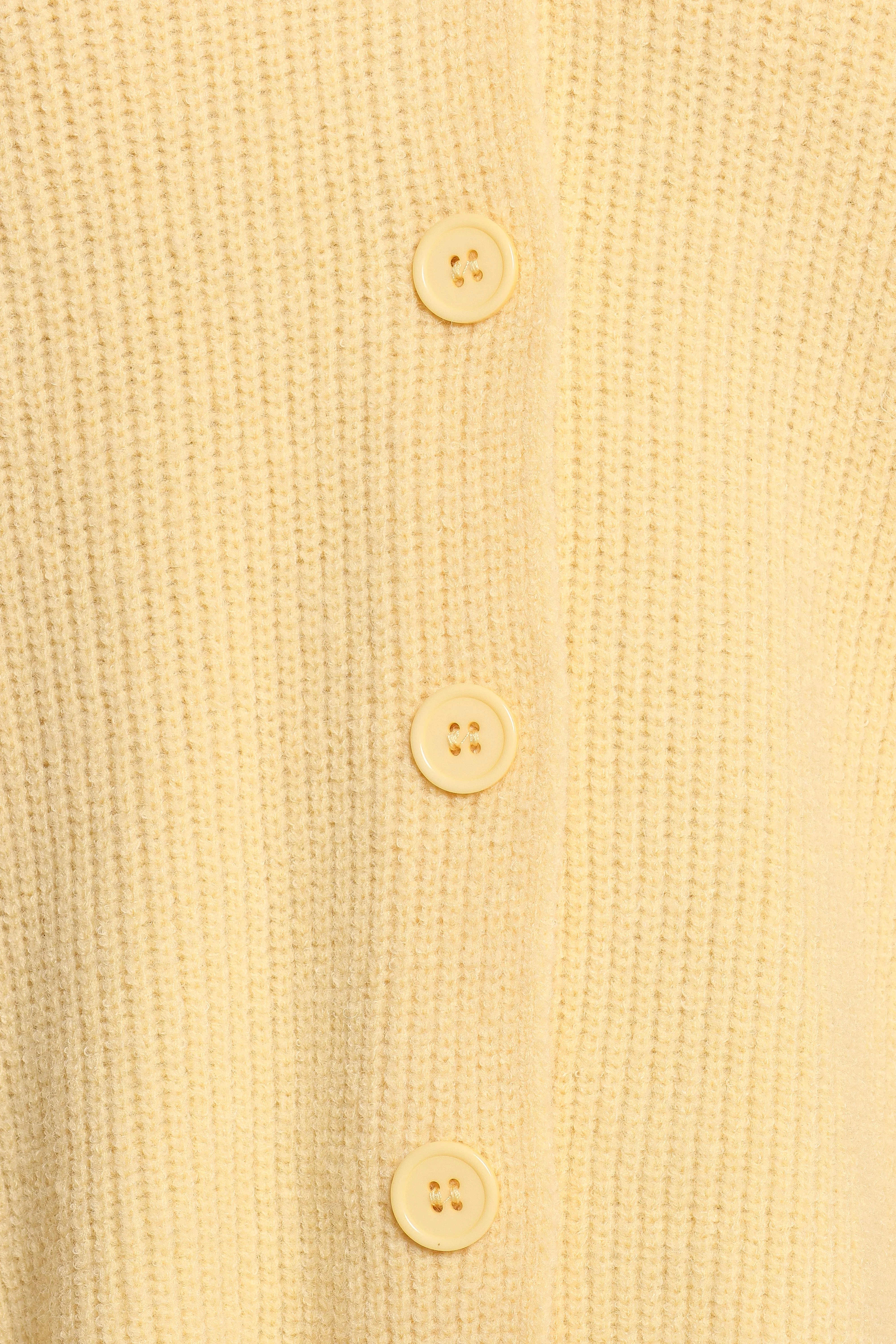 Sybil Button Front Cardigan - Butter Yellow - Image 6