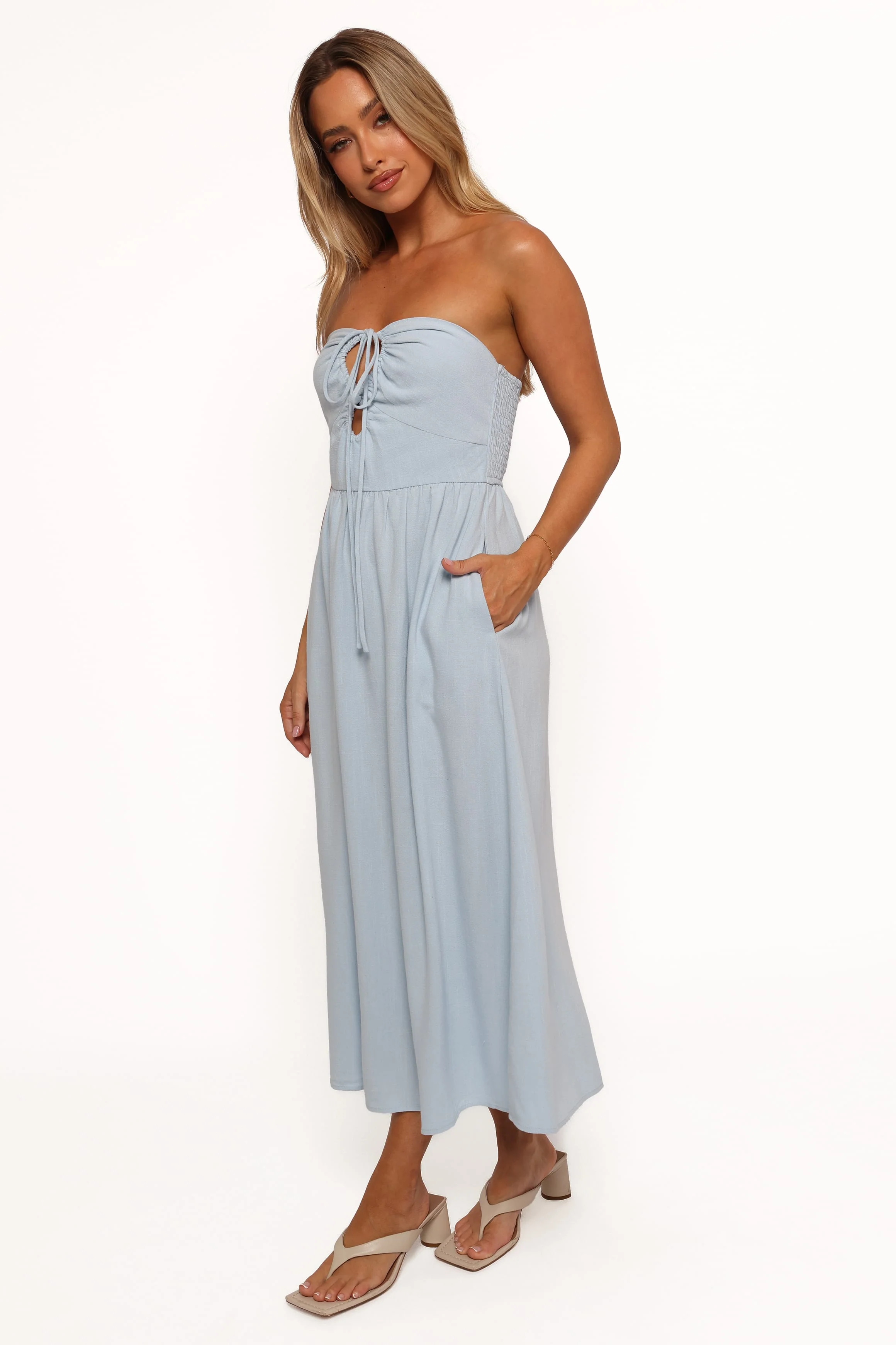Tanner Midi Dress - Light Blue - Image 3