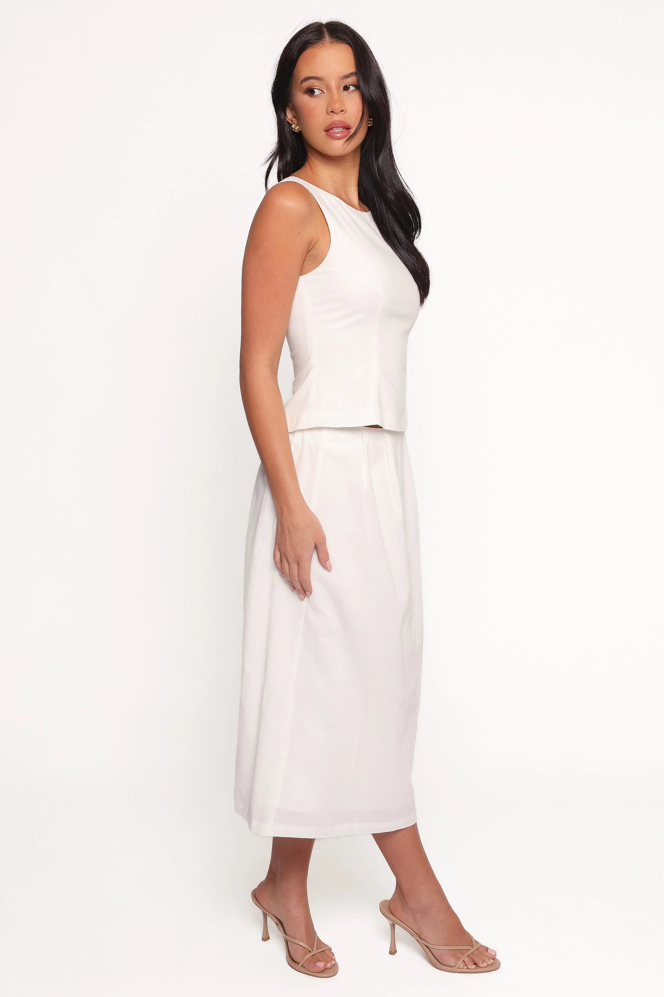 Thelma Midi Skirt - White - Image 5