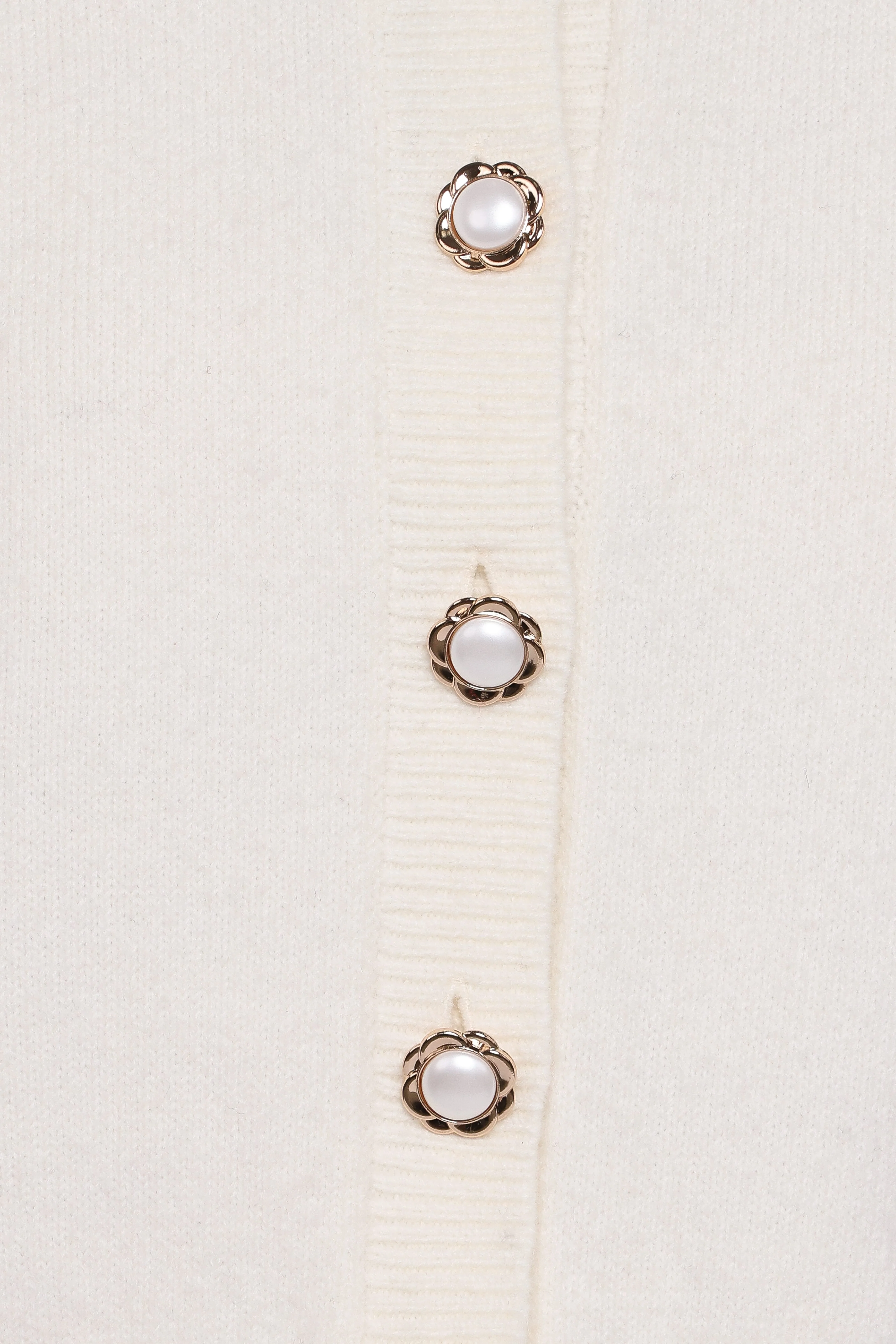 Thelma Trumpet Sleeve Cardigan - Cream - Image 6