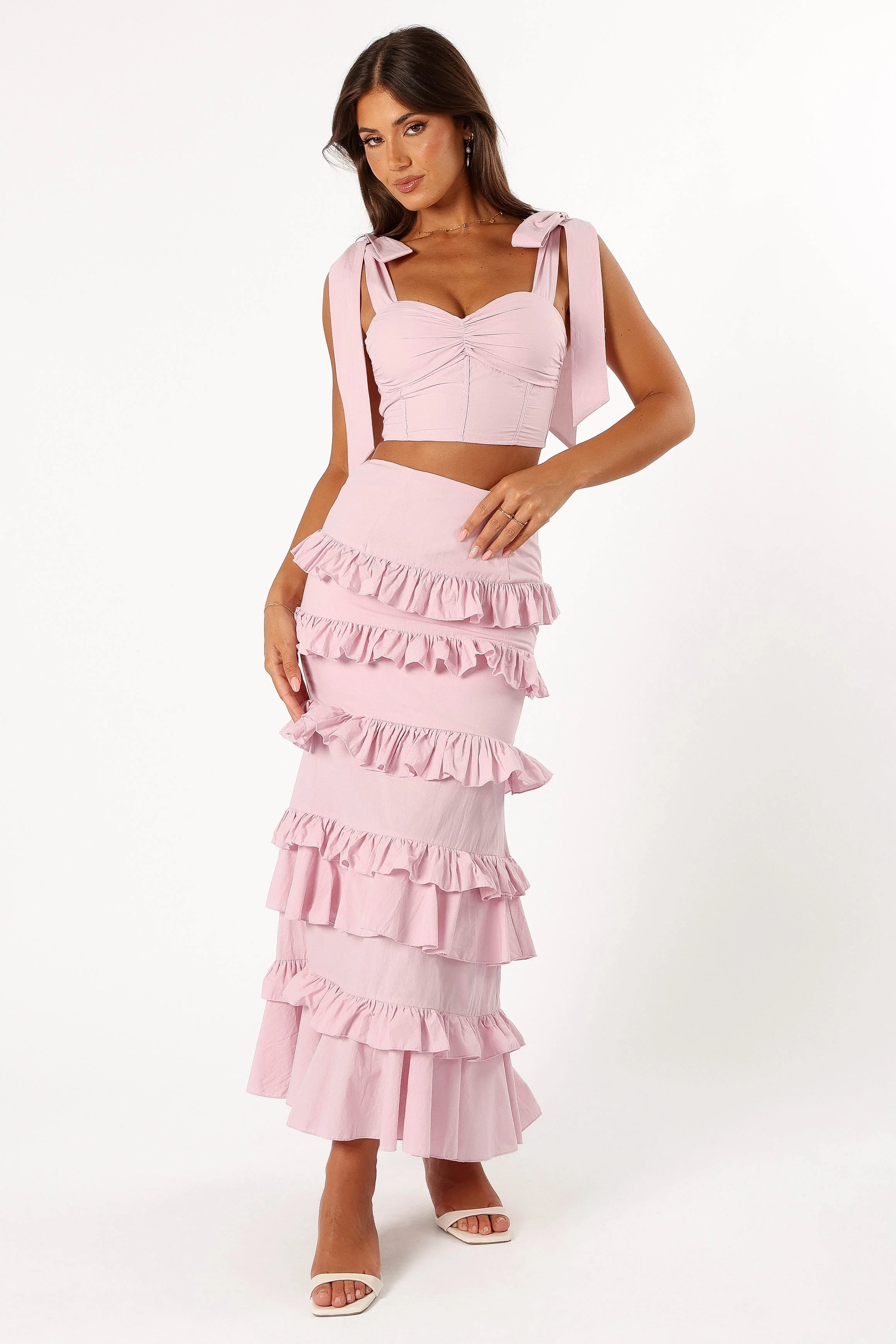 Tia Two Piece Set - Light Mauve - Image 3