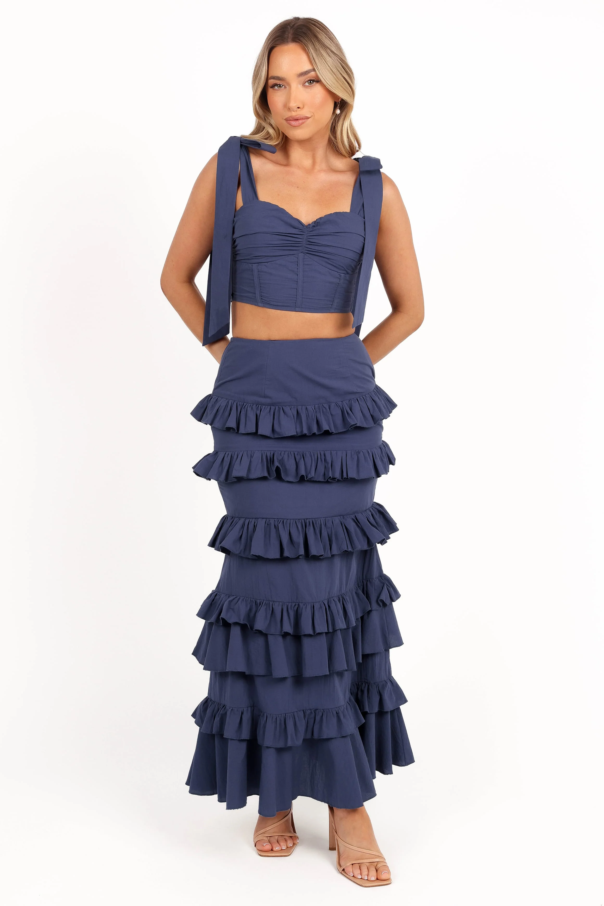 Tia Two Piece Set - Navy - Image 3