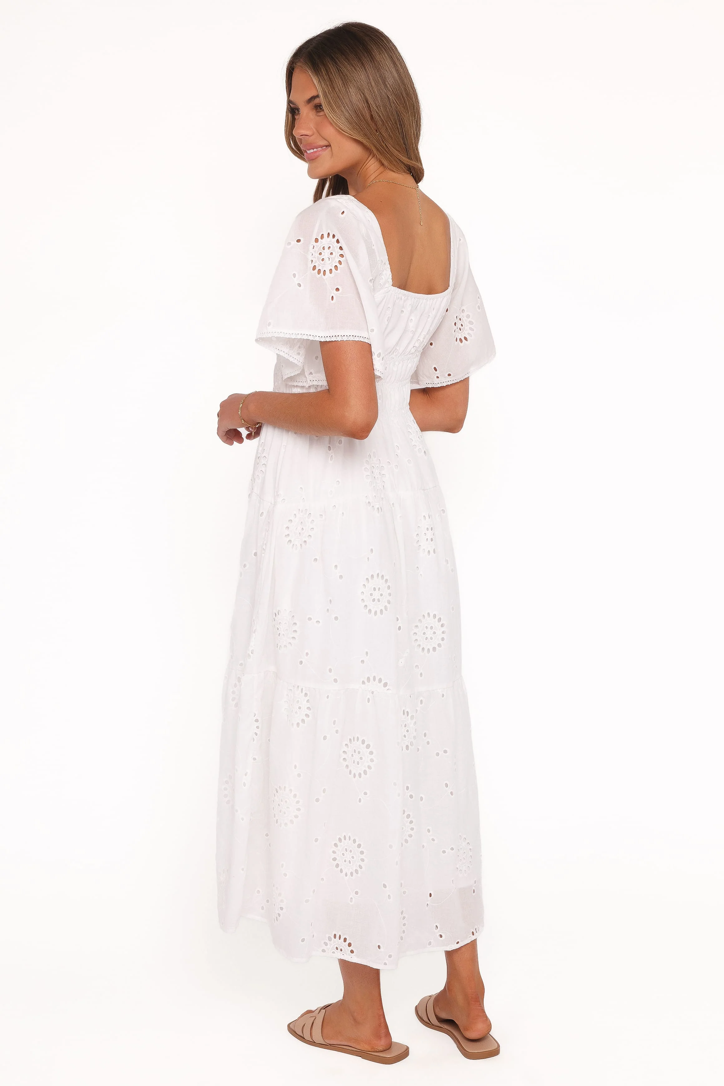 Tierney Midi Dress - White - Image 5