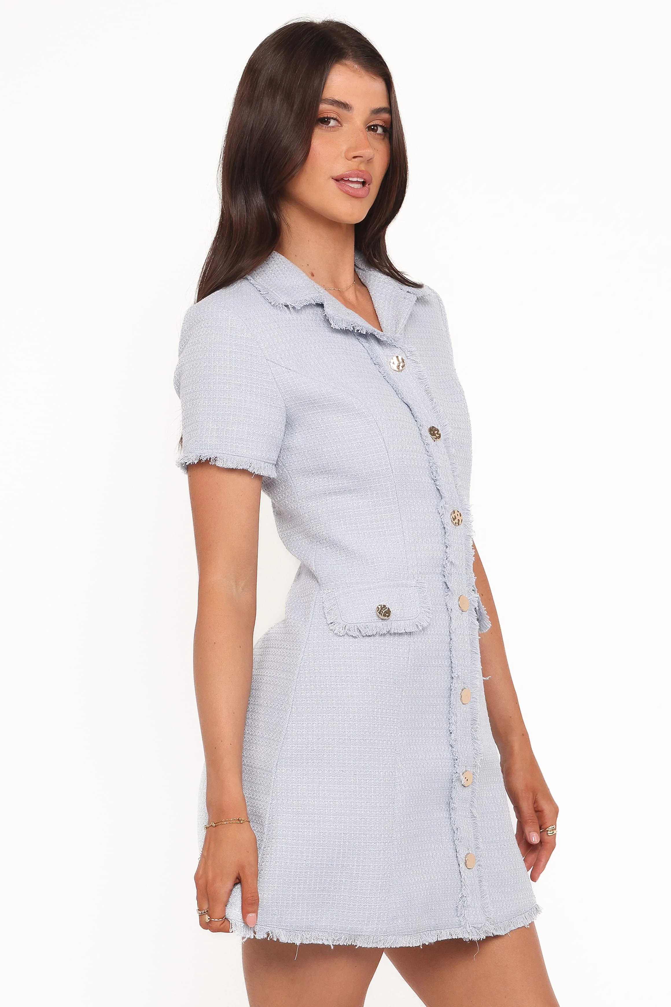 Travistine Mini Dress - Blue - Image 3