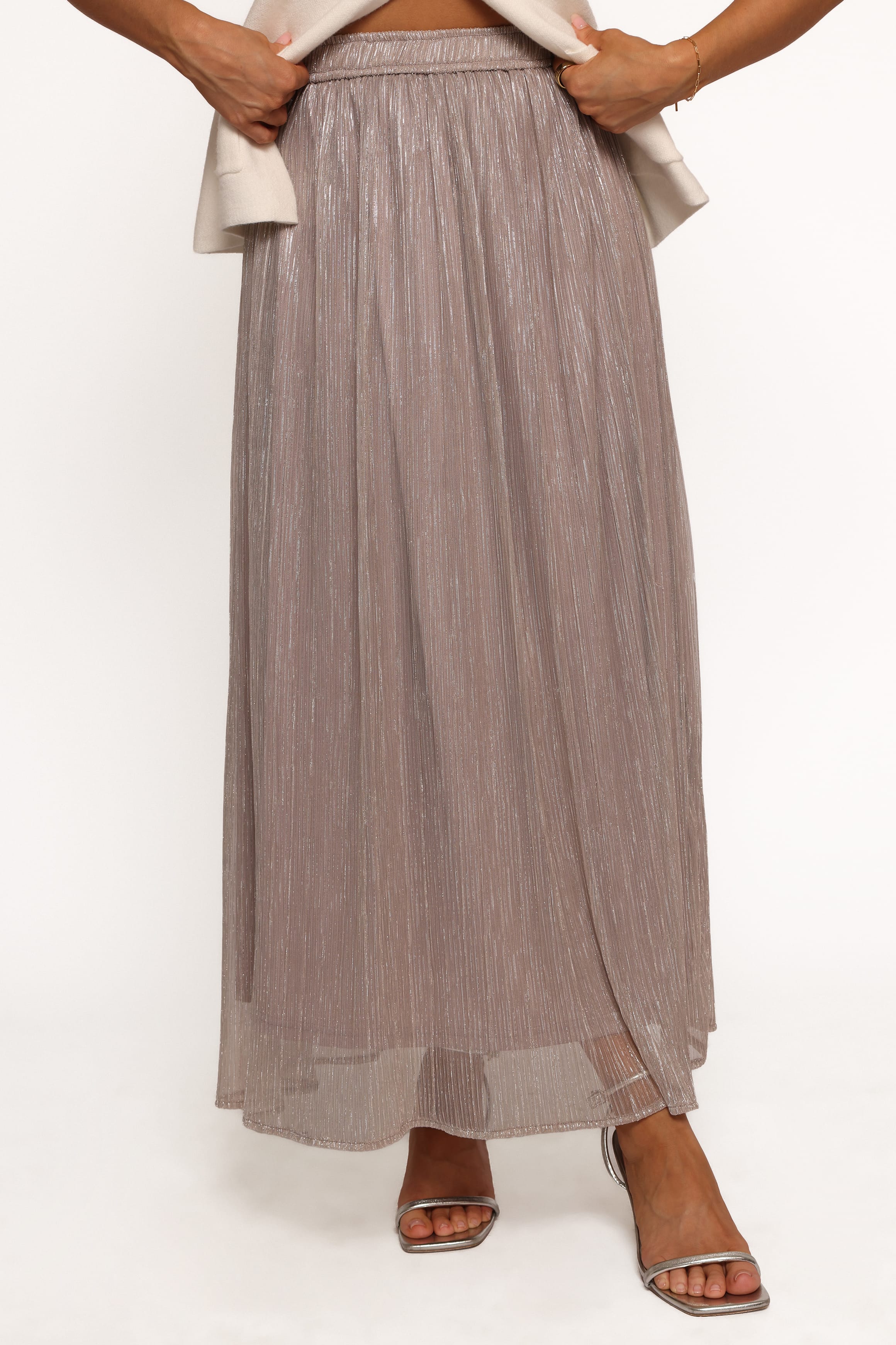 Tricia Maxi Skirt - Silver - Image 8