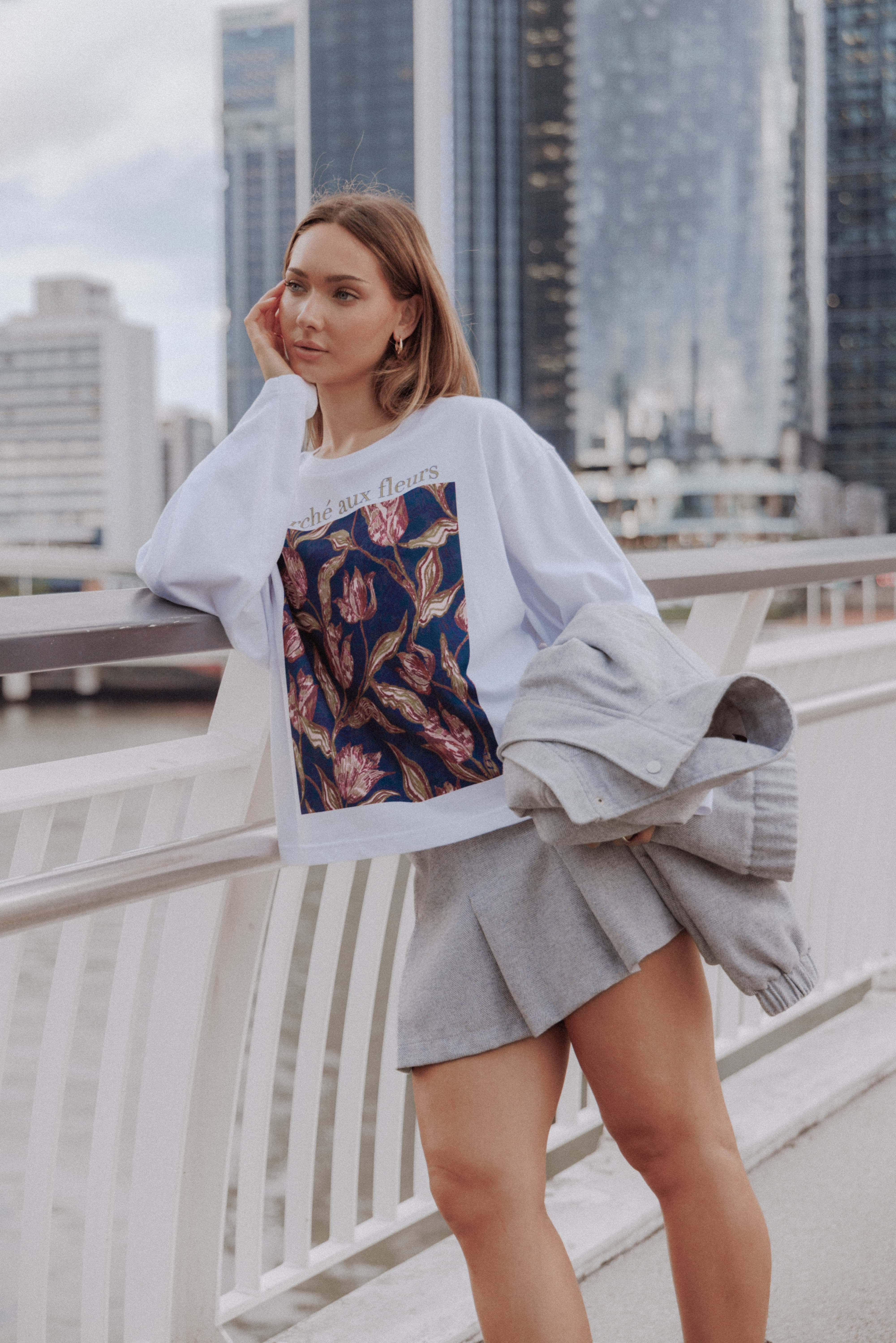Tulla Graphic Tee - White - Image 8