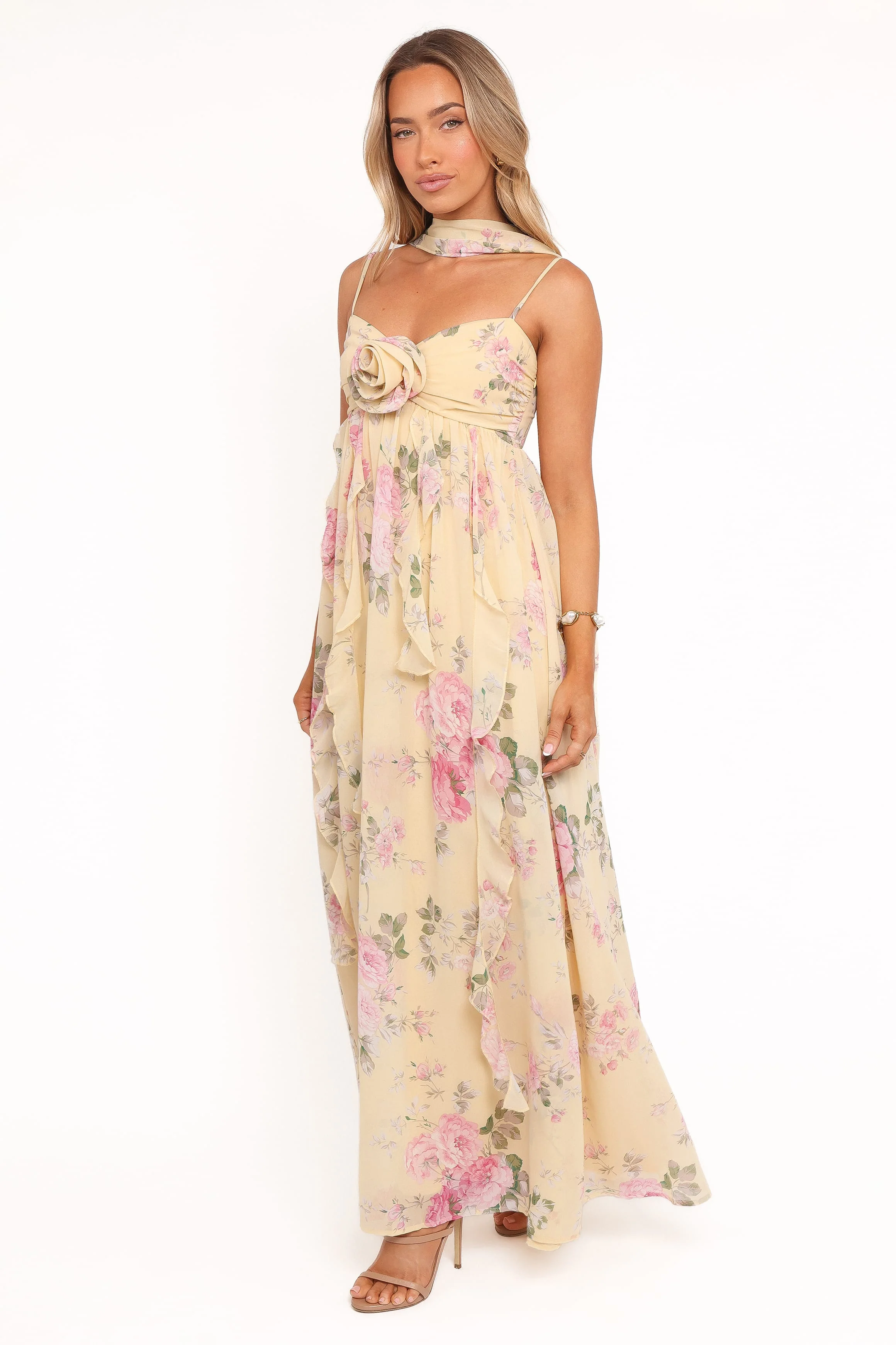 Tully Maxi Dress - Yellow Floral - Image 4