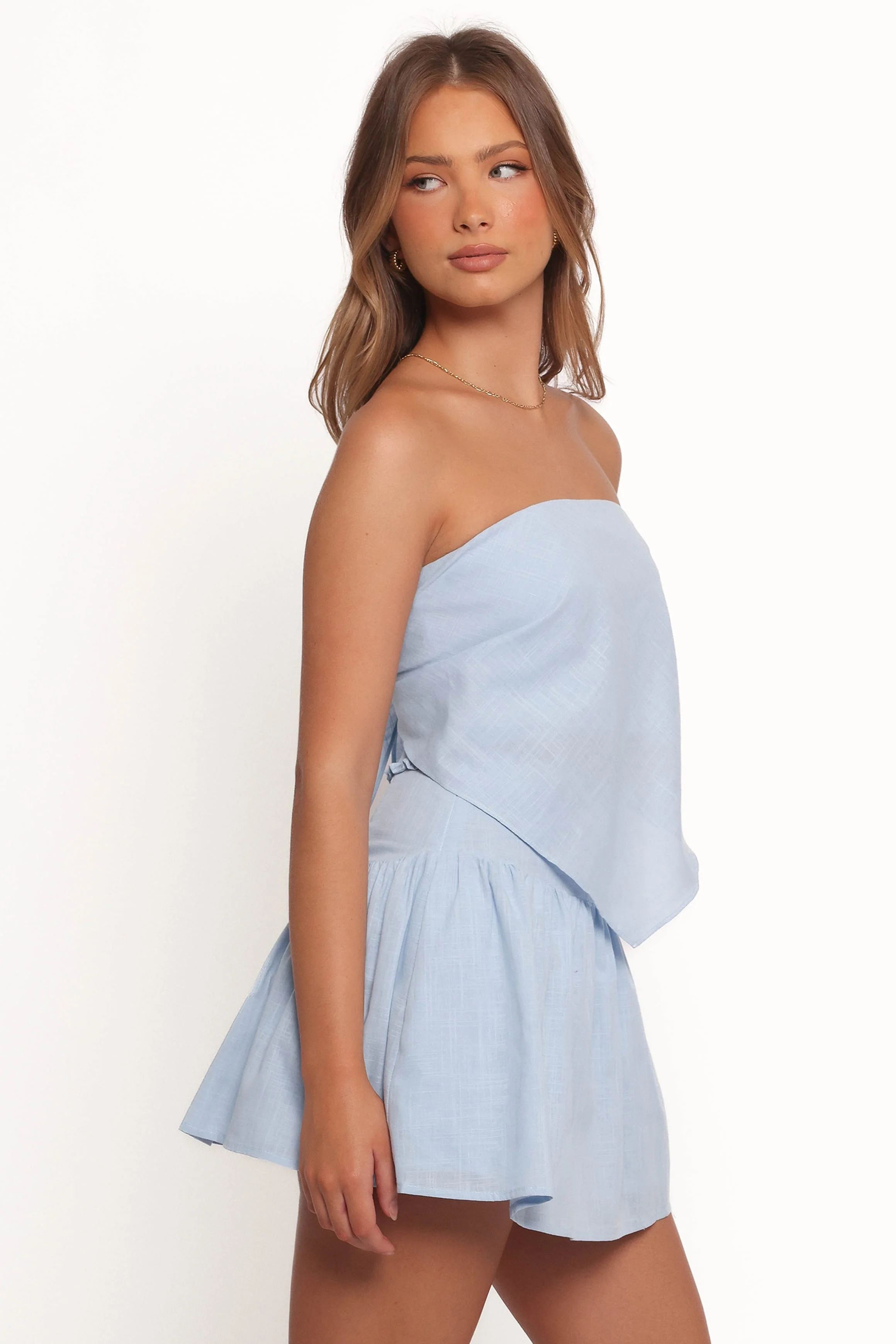 Twenny Strapless Top - Light Blue - Image 5
