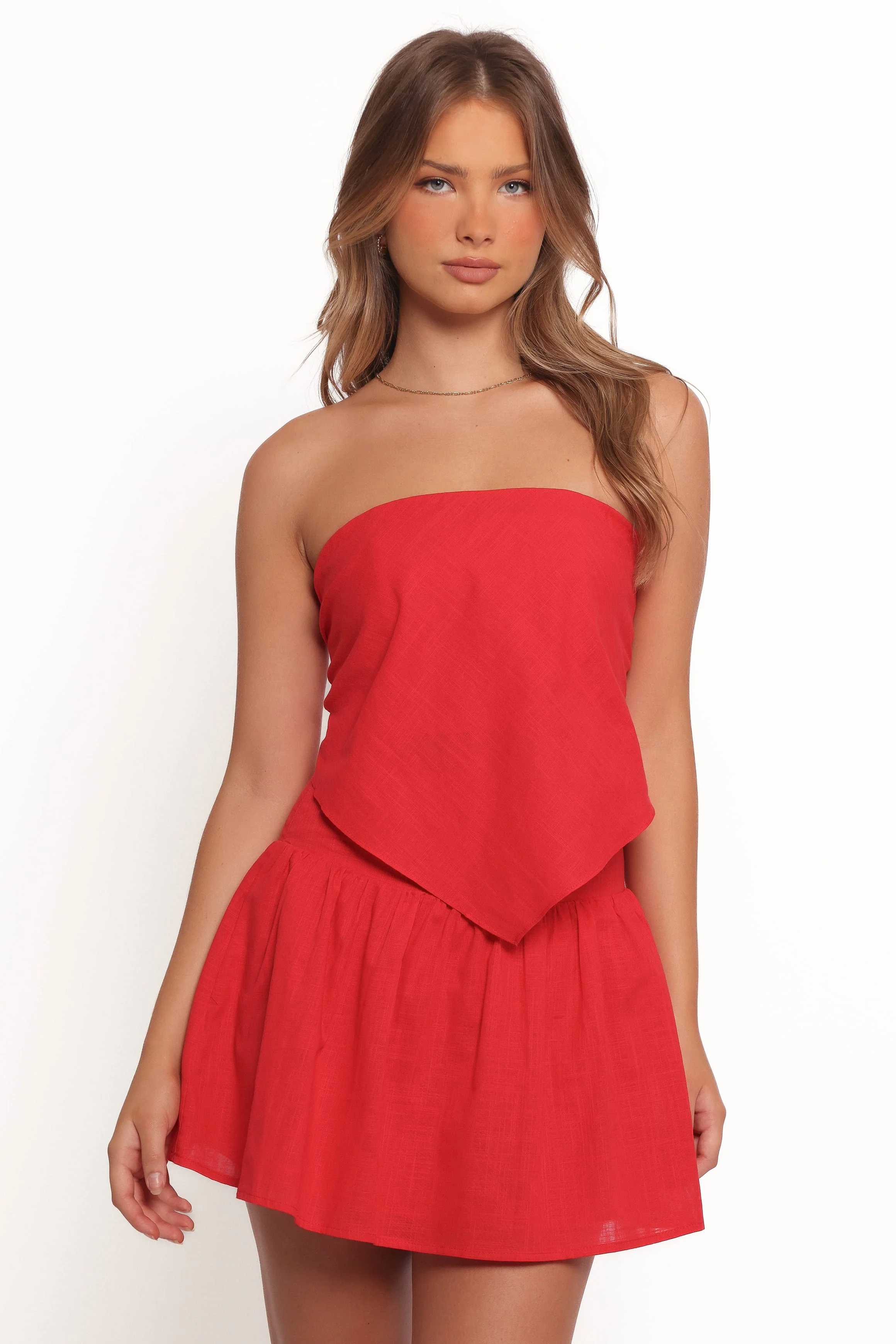 Twenny Strapless Top - Red - Image 3
