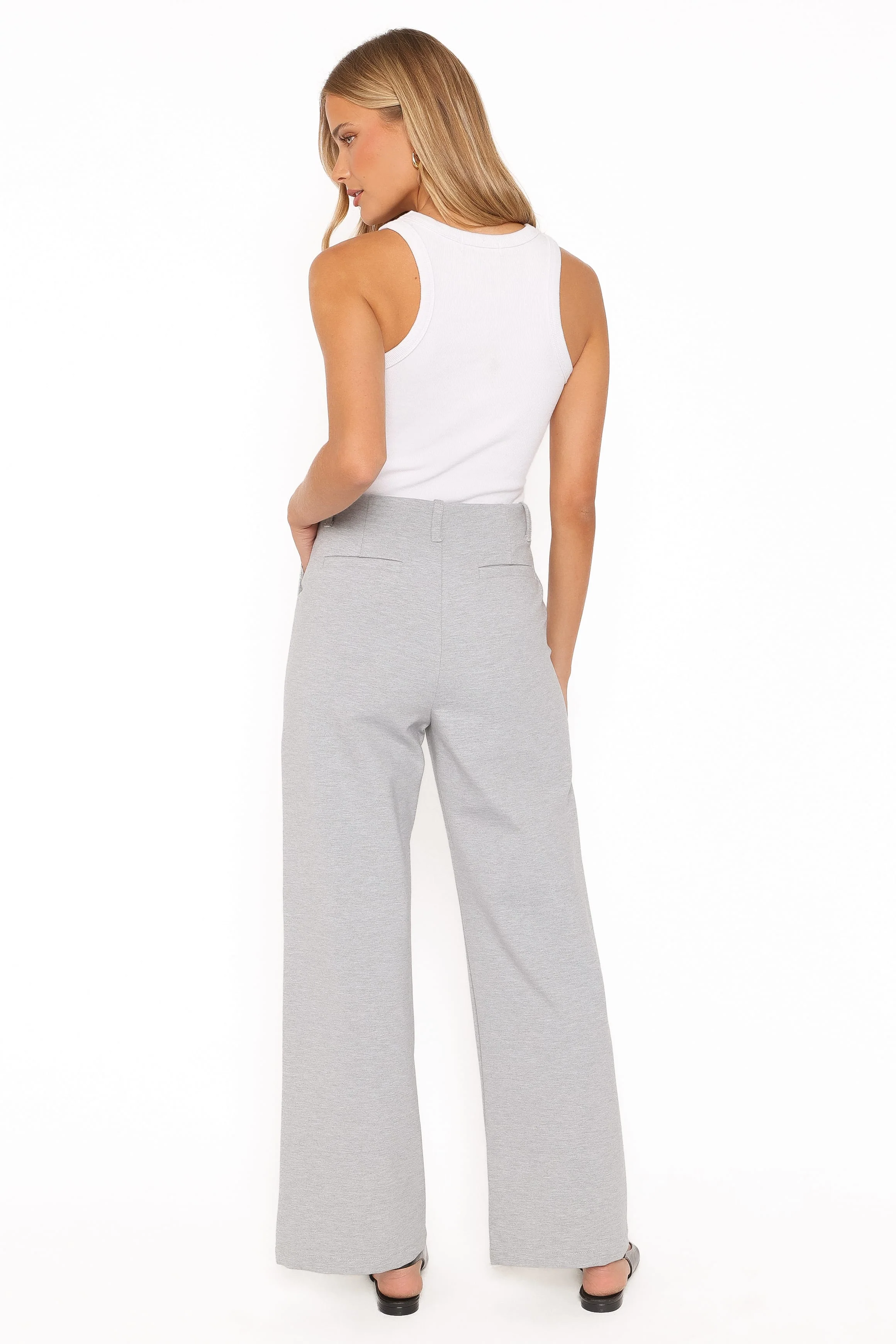 Tylah Ponte Pants - Heather Grey - Image 5