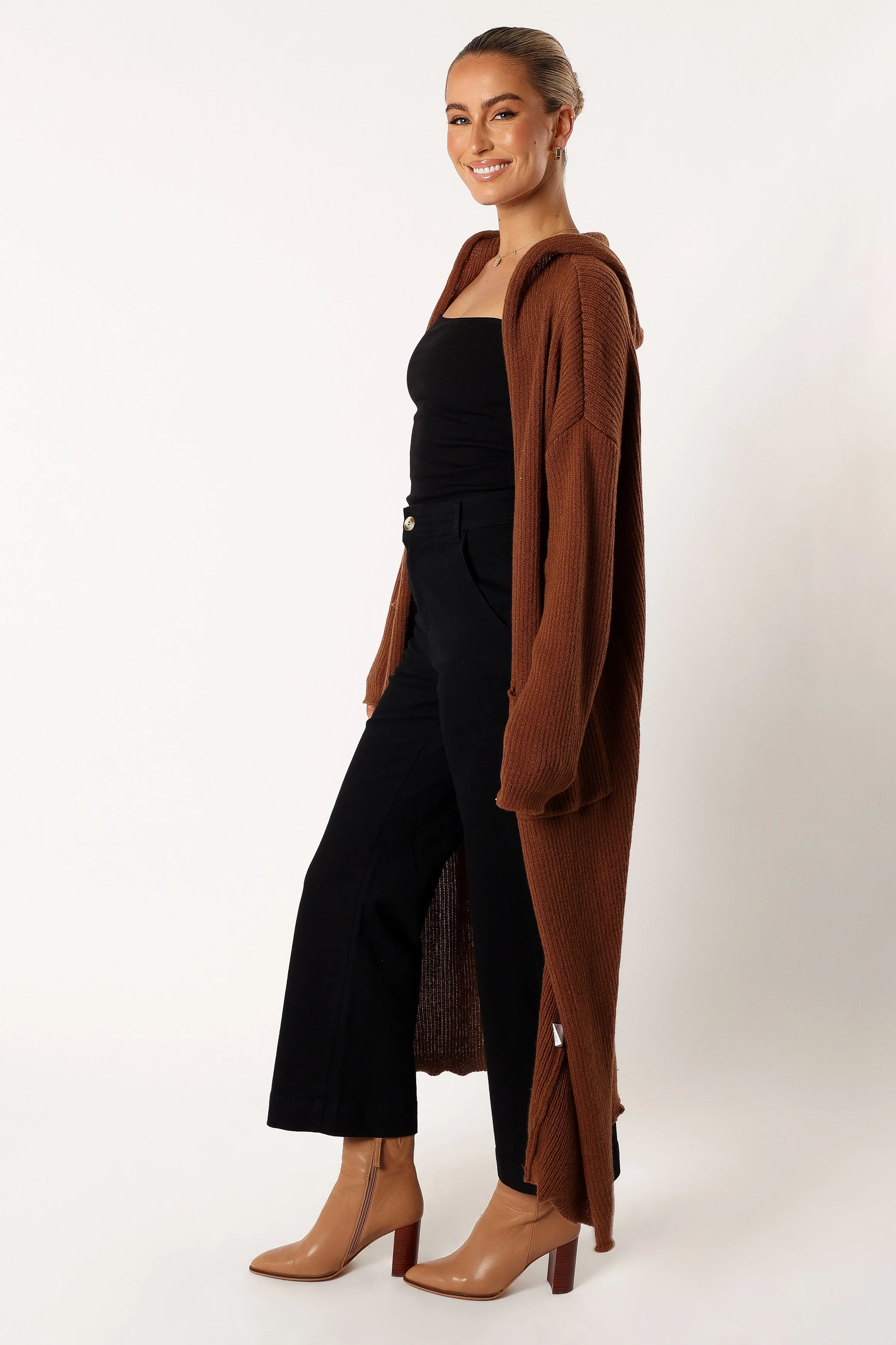 Valery Long Cardigan - Camel - Image 2
