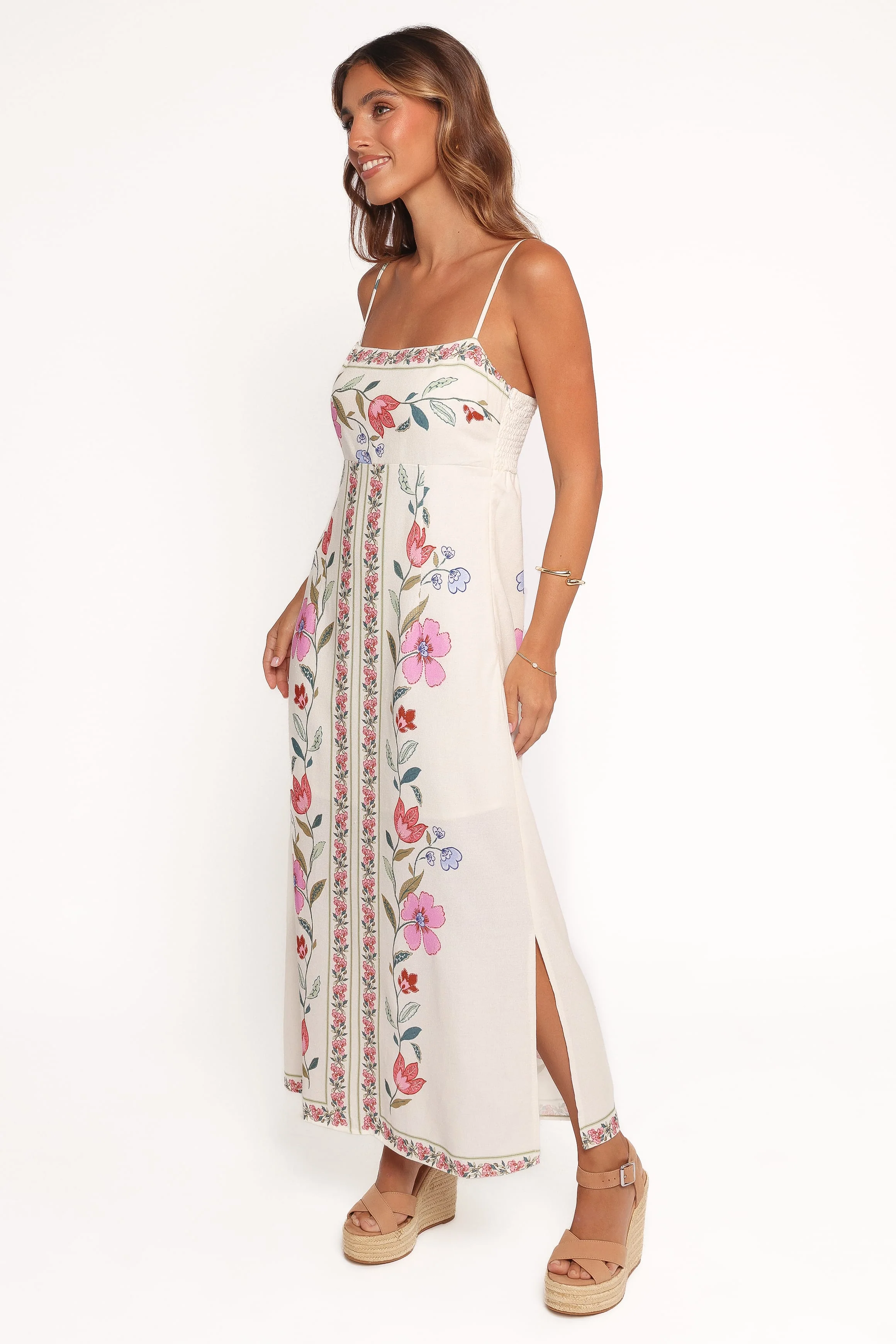 Vesta Midi Dress - Pink Multi - Image 3